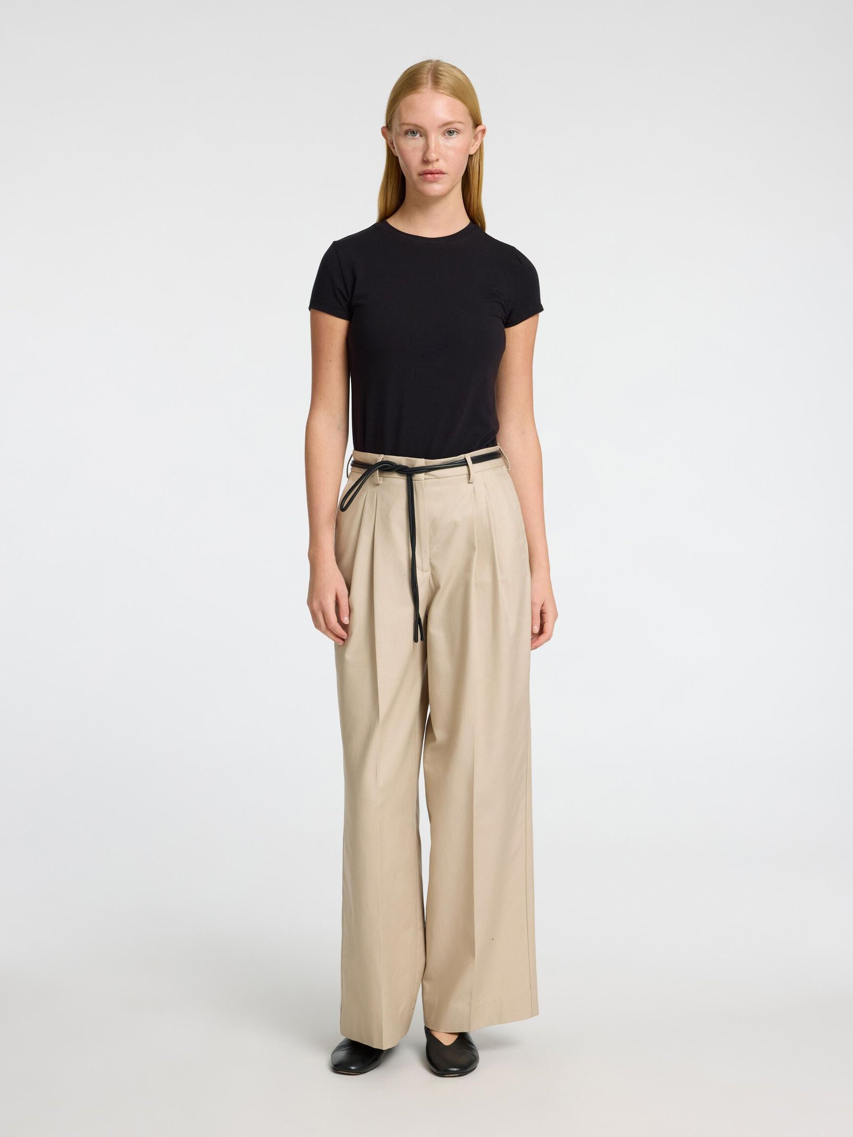 EXTRA WIDE LEG HIGH WAISTED TROUSERS