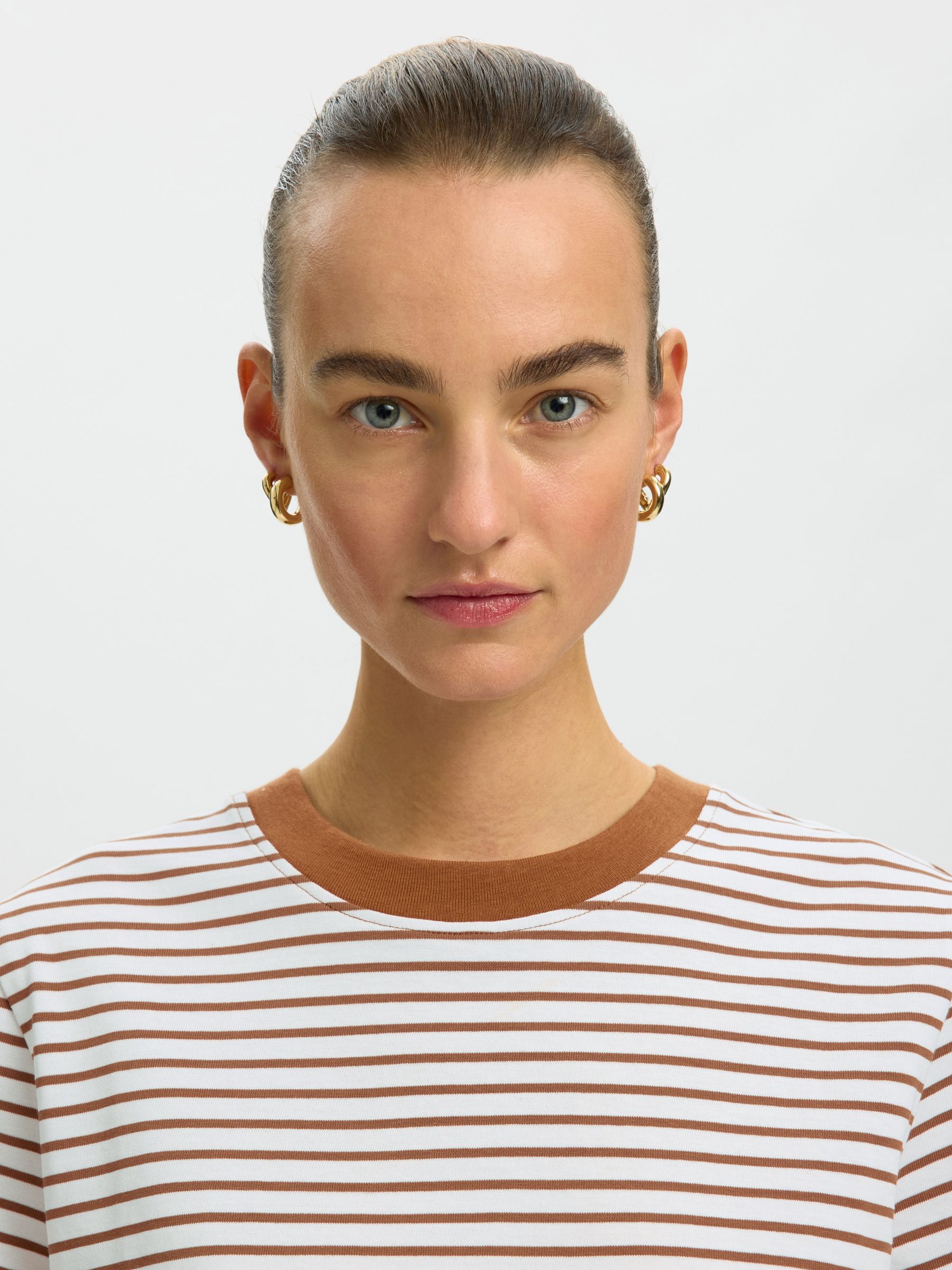STRIPED BOXY FIT T-SHIRT