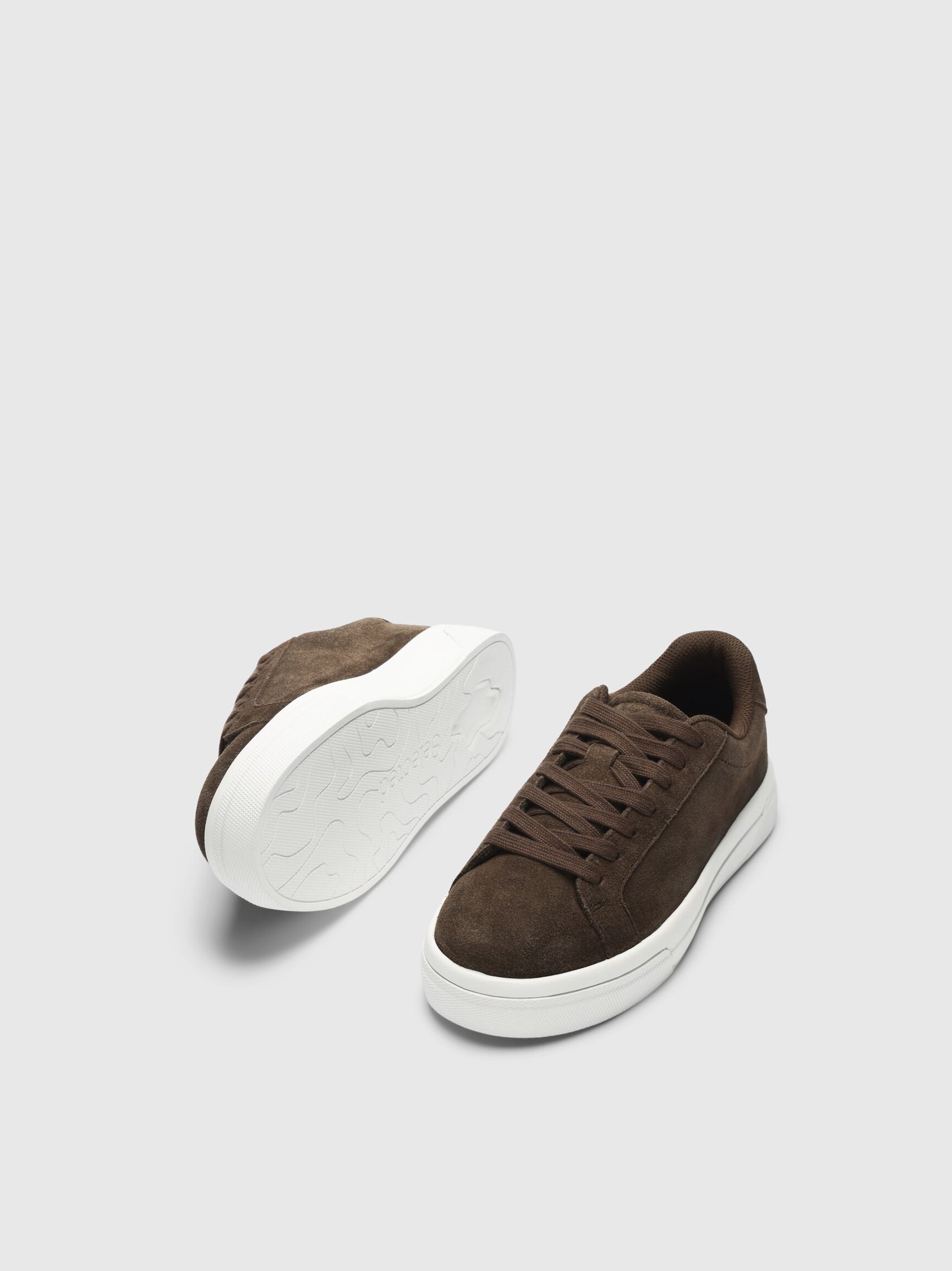 SUEDE CHUNKY SOLE TRAINERS