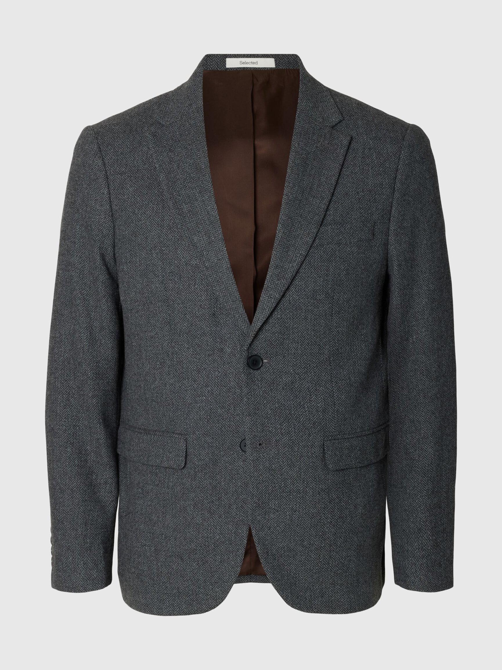 KARIERTER WOLLGEMISCH BLAZER