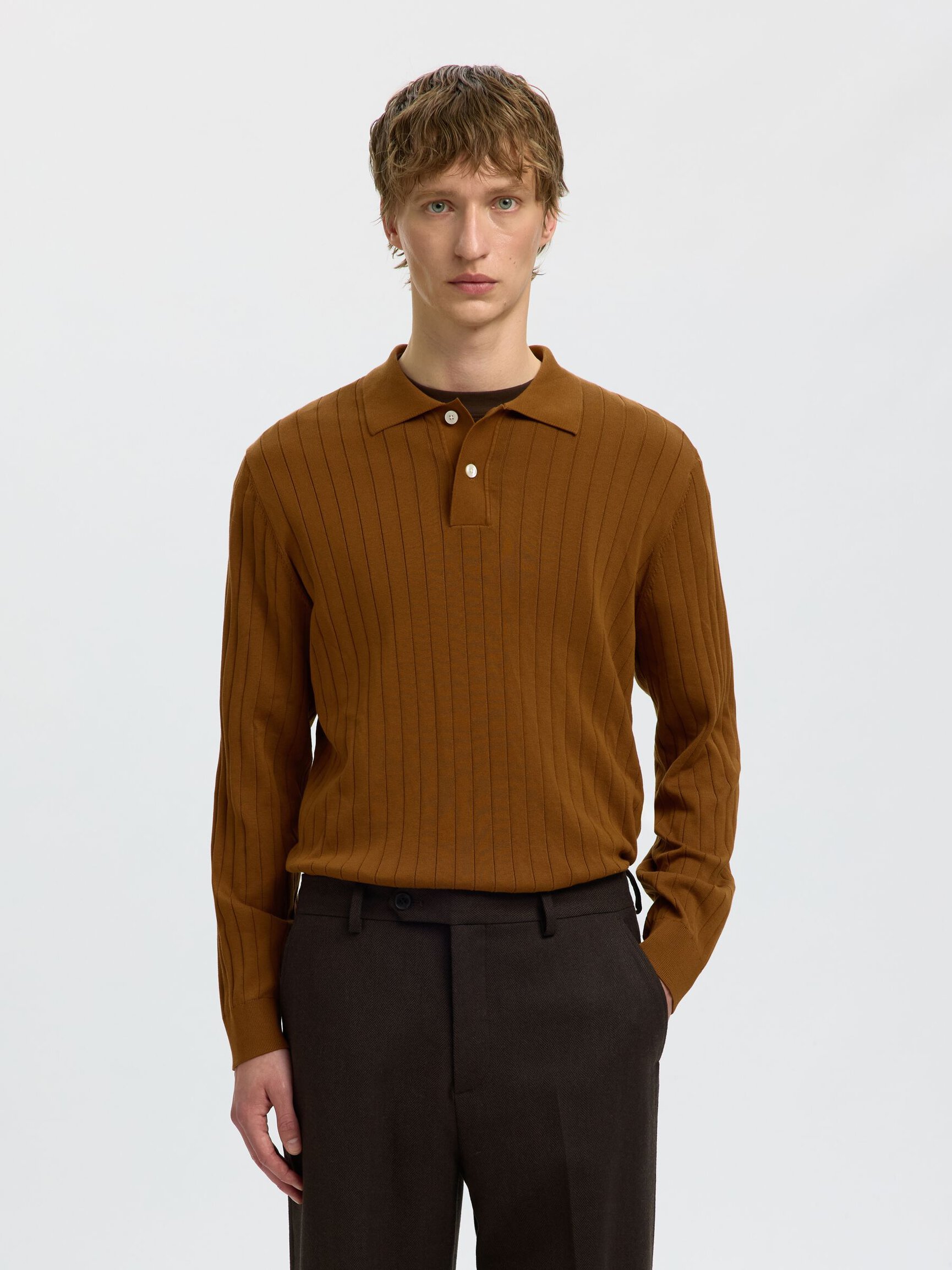 COTTON KNITTED POLO SHIRT