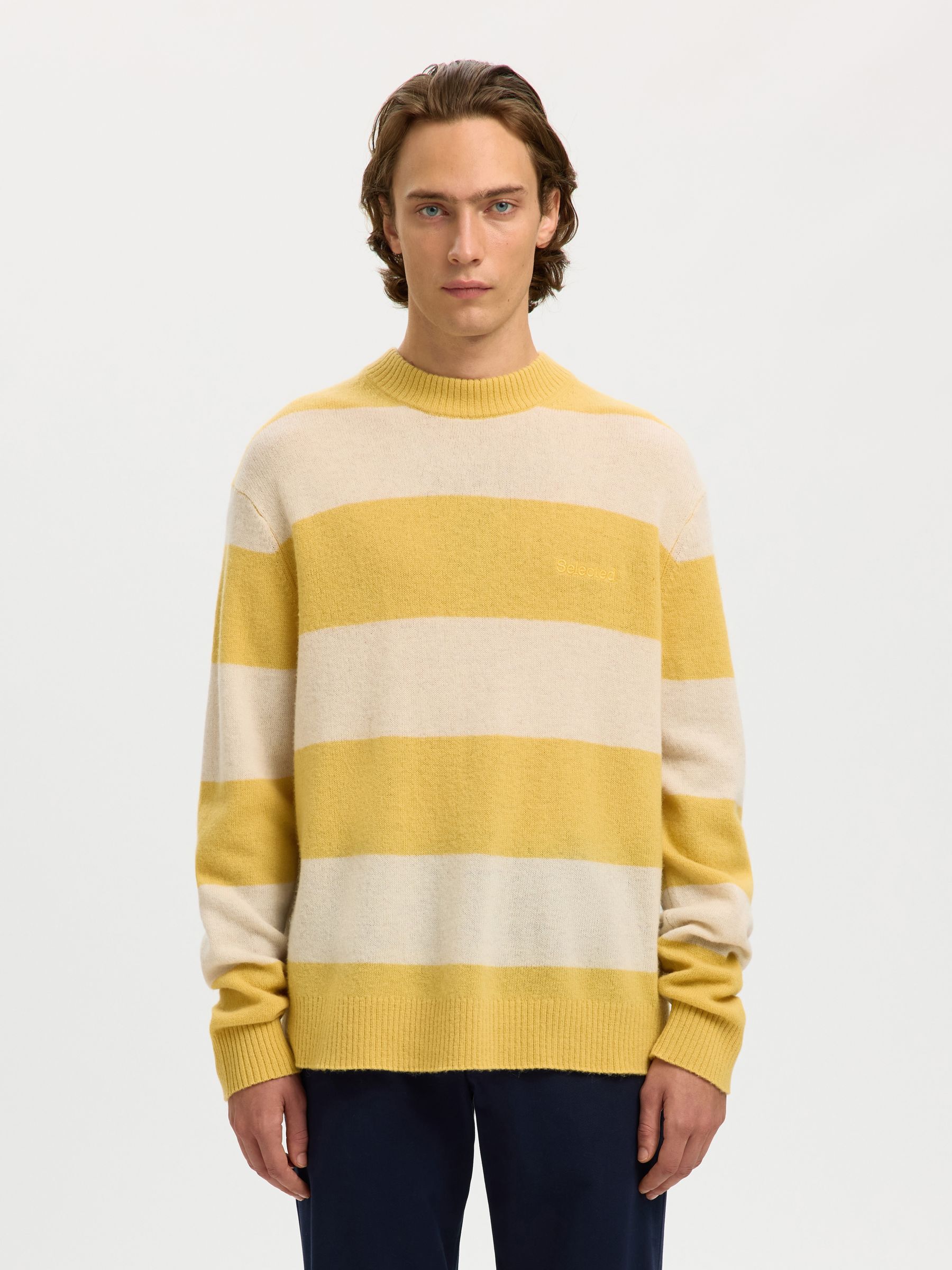 100% WOOL CREWNECK JUMPER