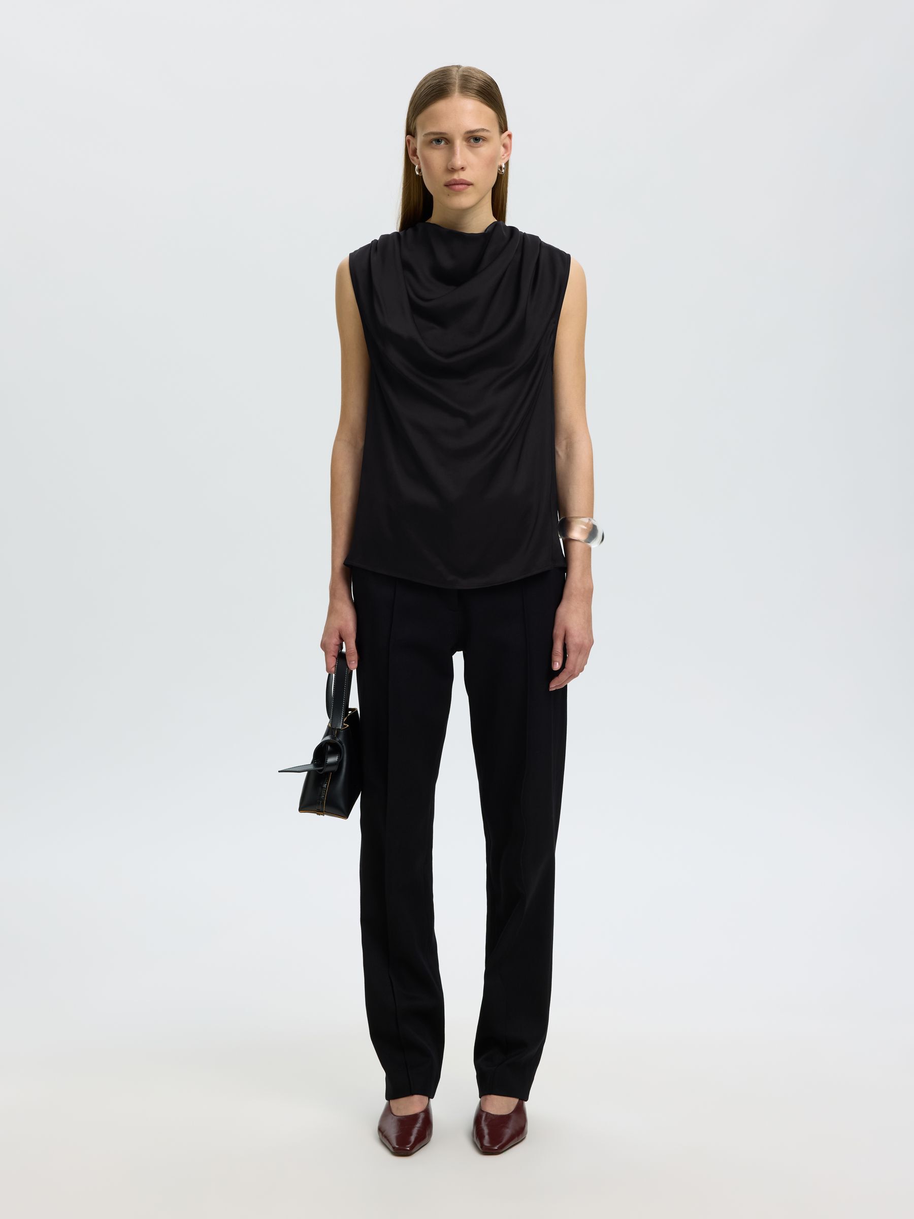 COWL NECK TOP