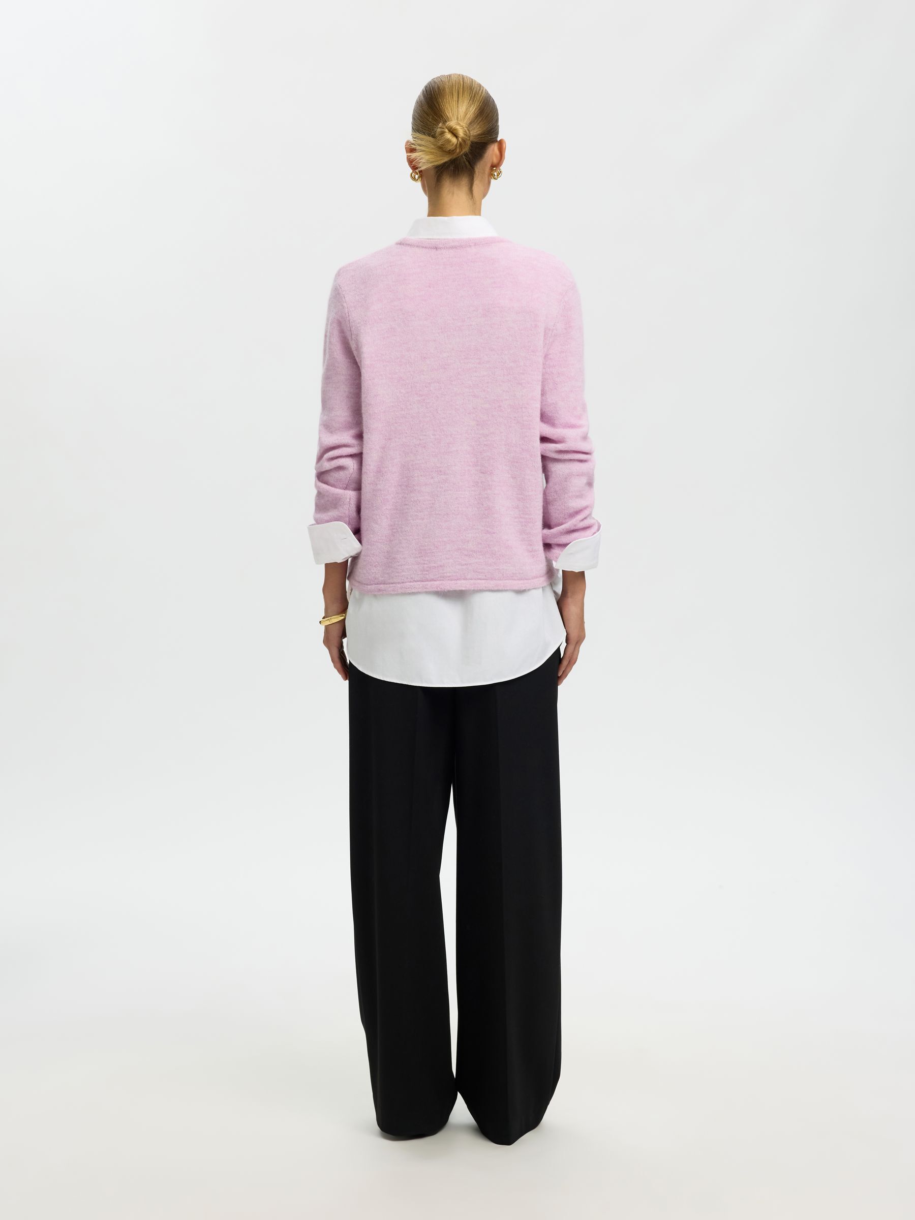 WOOL BLEND KNITTED PULLOVER