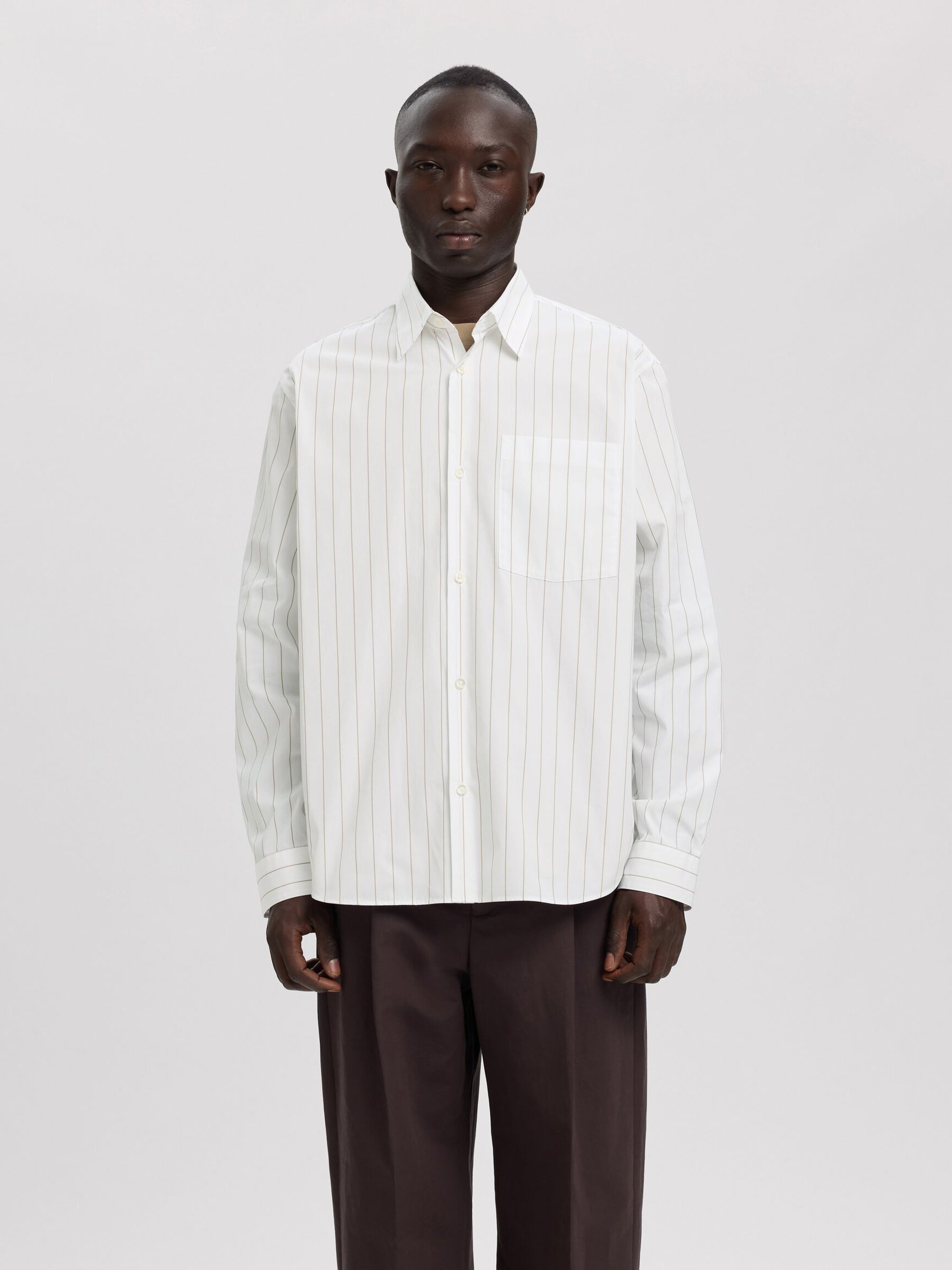 RELAXED FIT STRIPED SHIRT