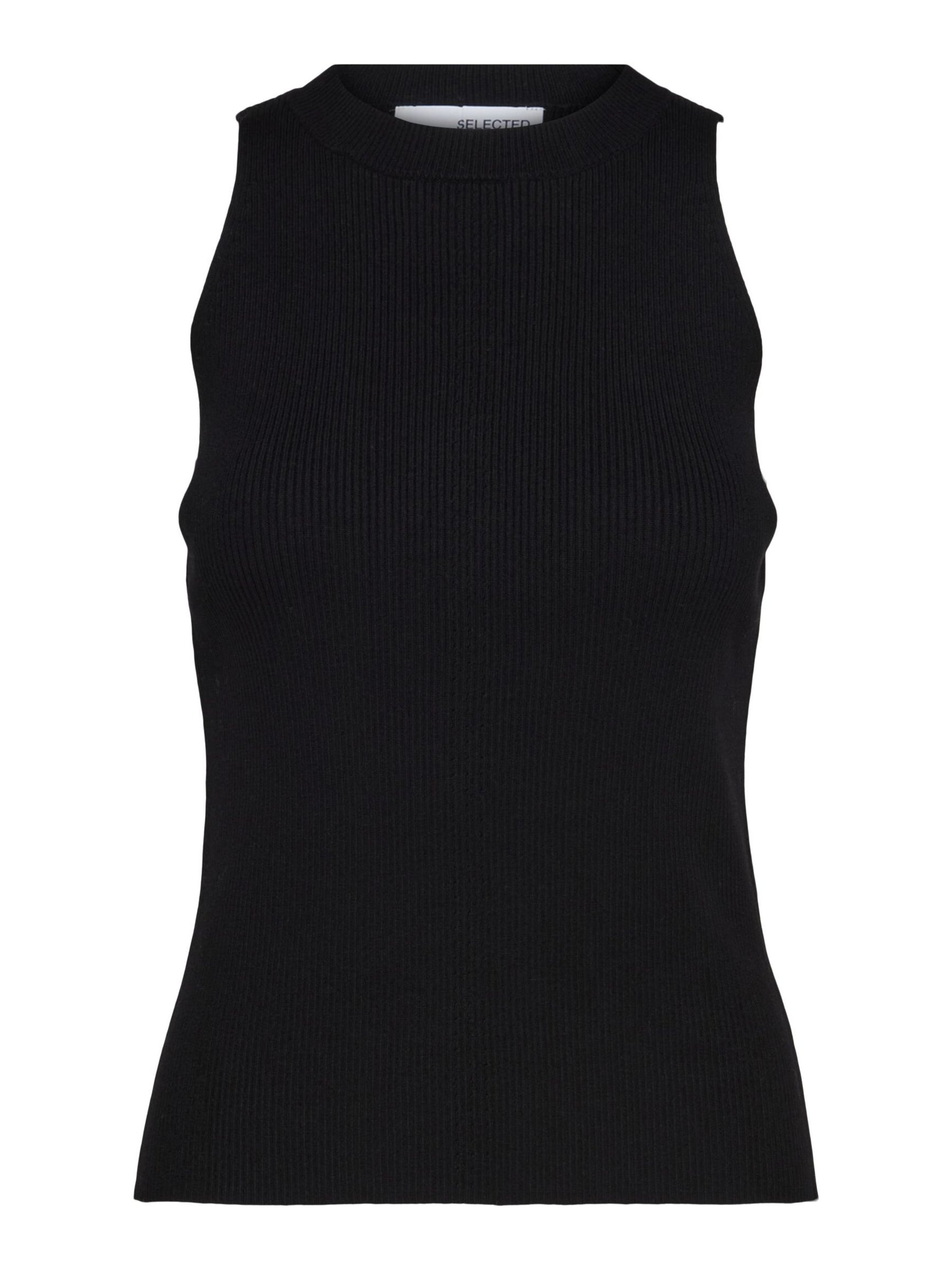 SLEEVELESS KNITTED TOP