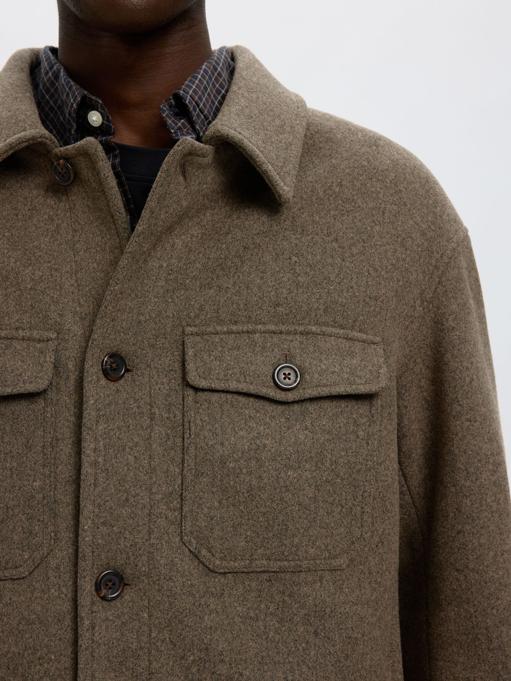 WOOL BLEND SHACKET