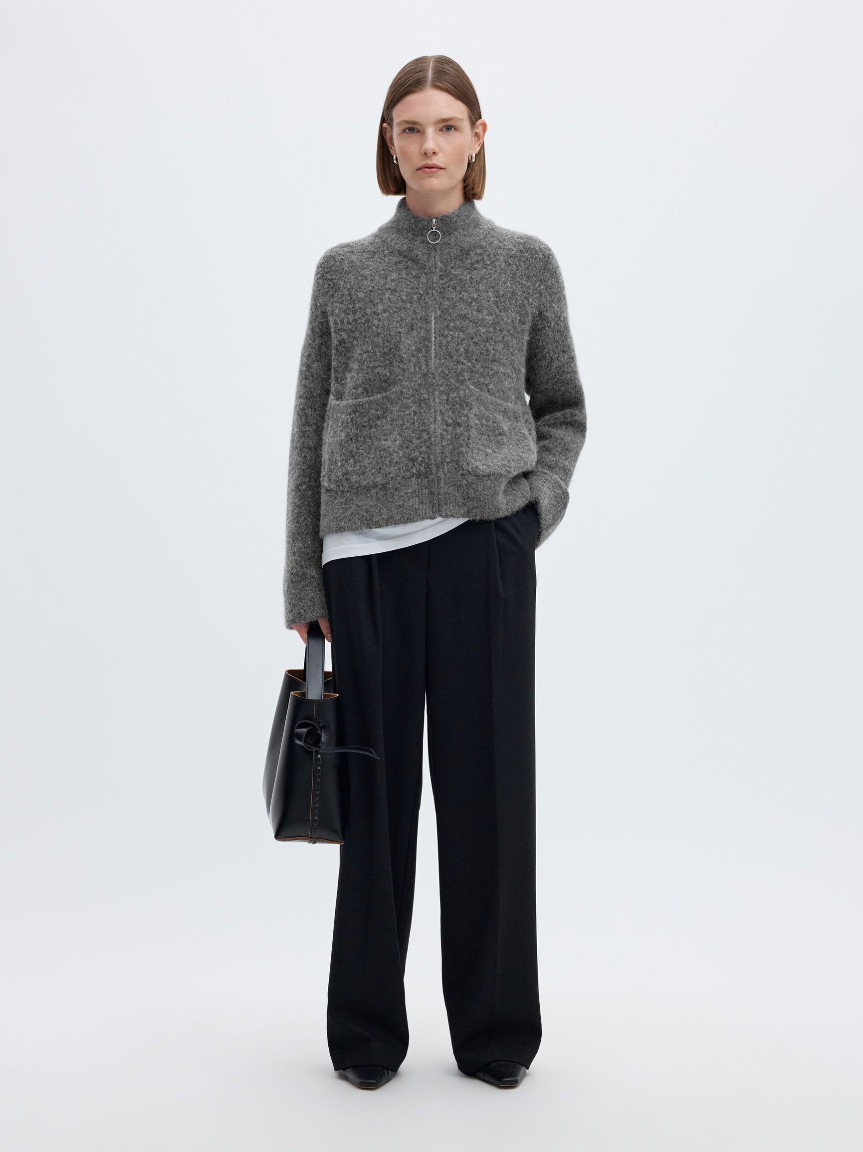 WOOL BLEND CARDIGAN