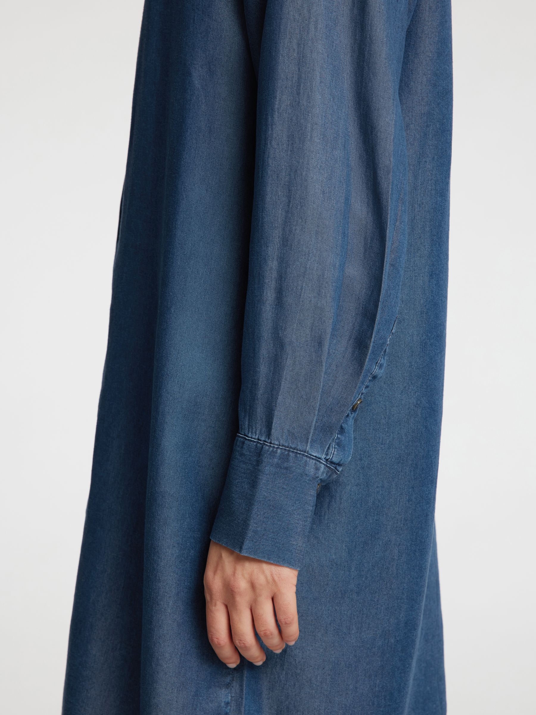 CHAMBRAY SHIRT DRESS