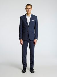 SLIM FIT PANTALON, Dark Navy, highres