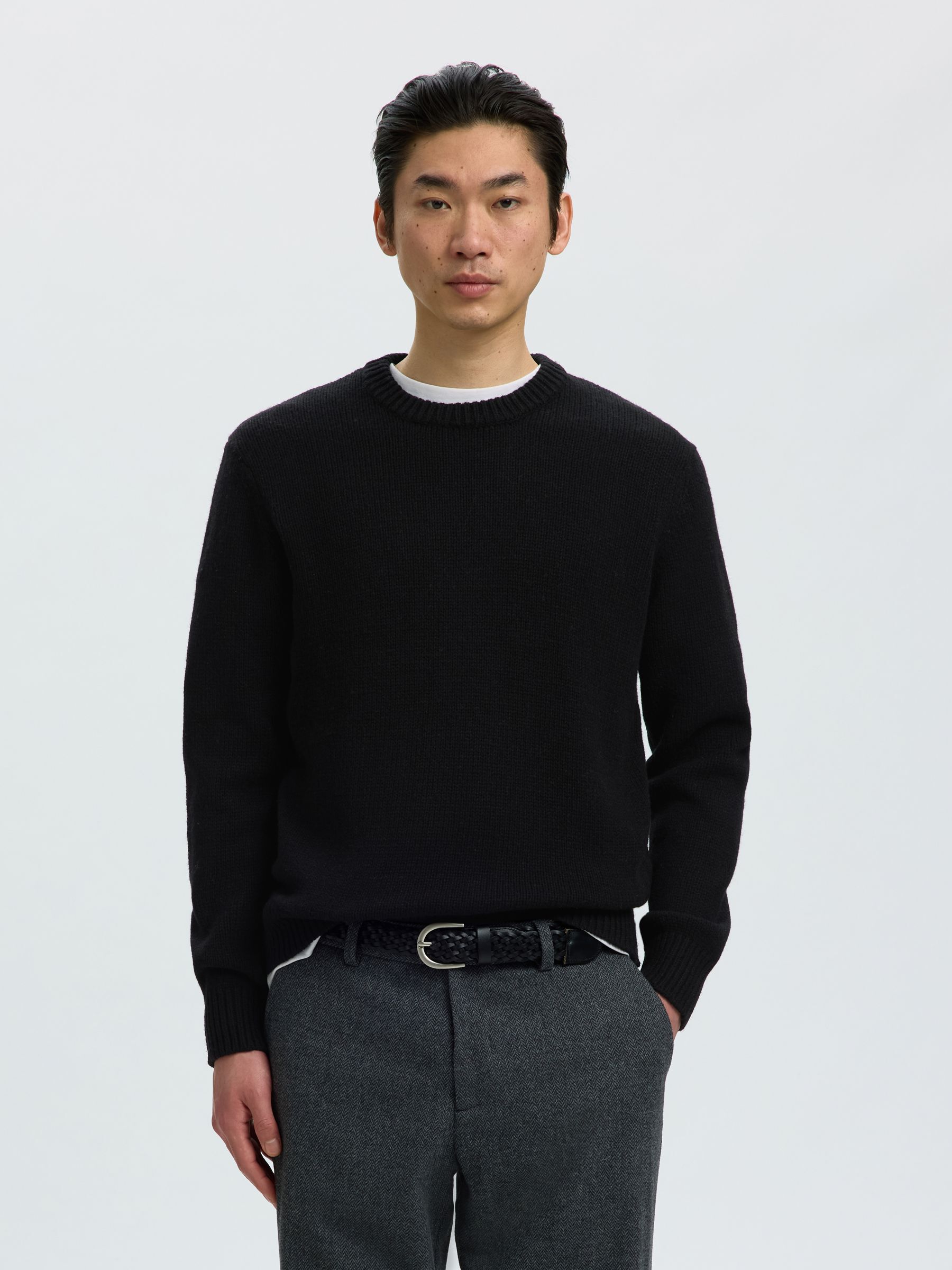 WOOL BLEND RELAXED FIT JUMPER