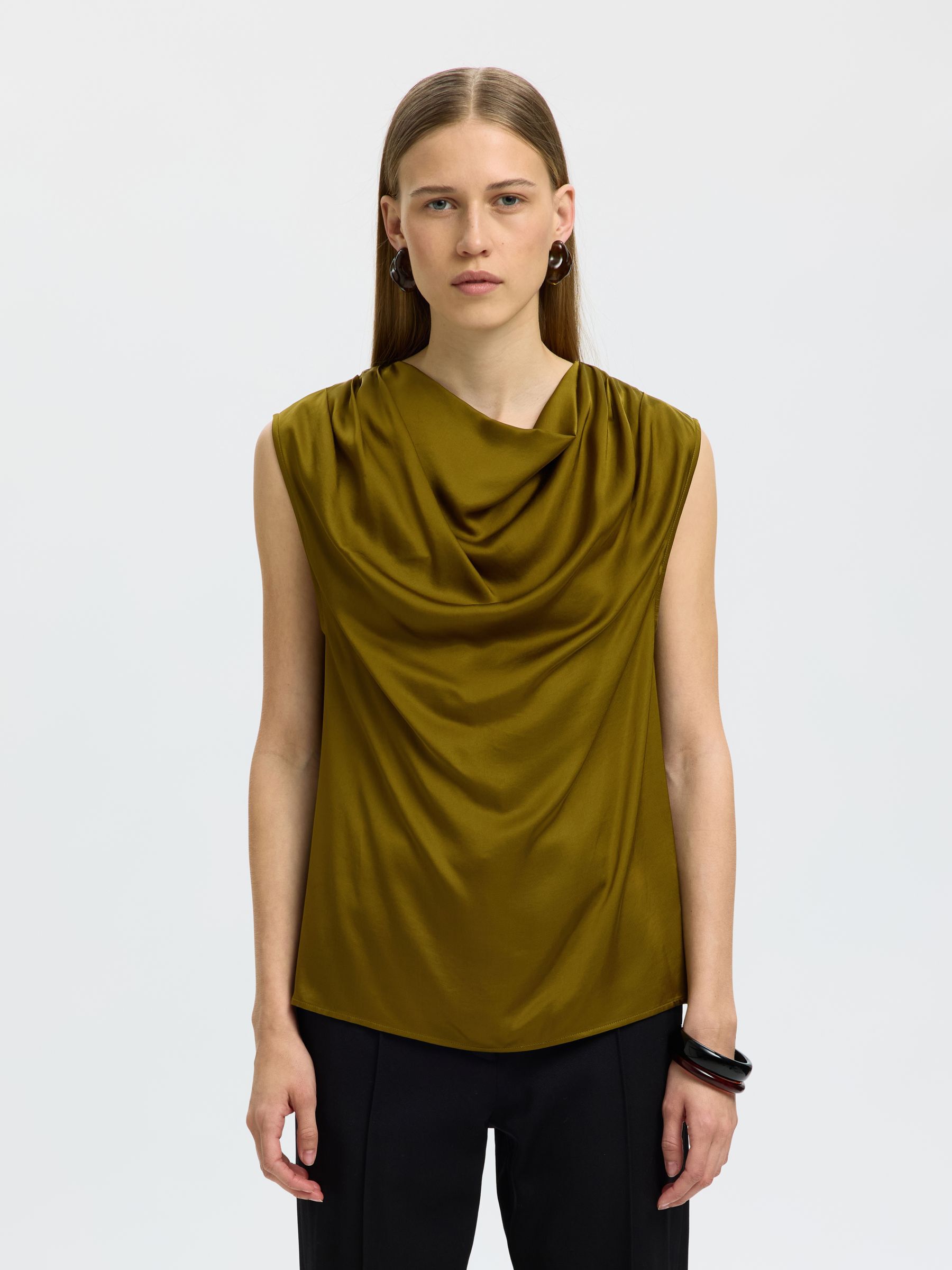 COWL NECK TOP