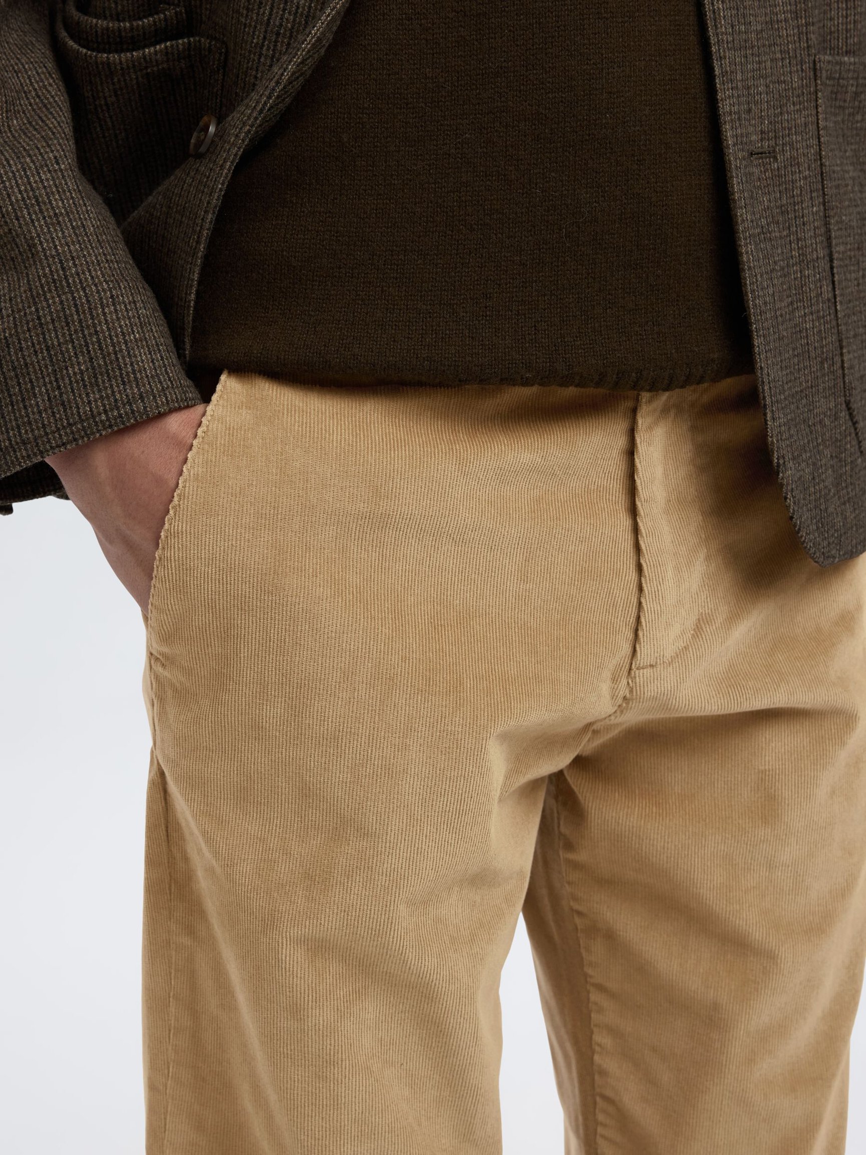 CORDUROY STRAIGHT-LEG TROUSERS