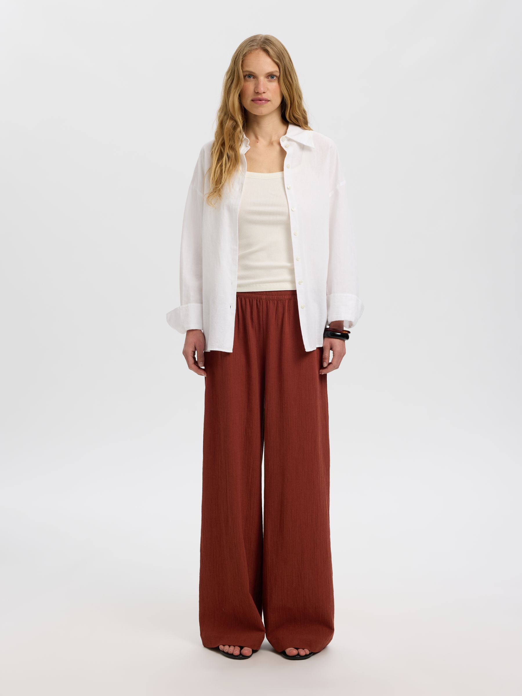 PANTALONI GAMBA AMPIA