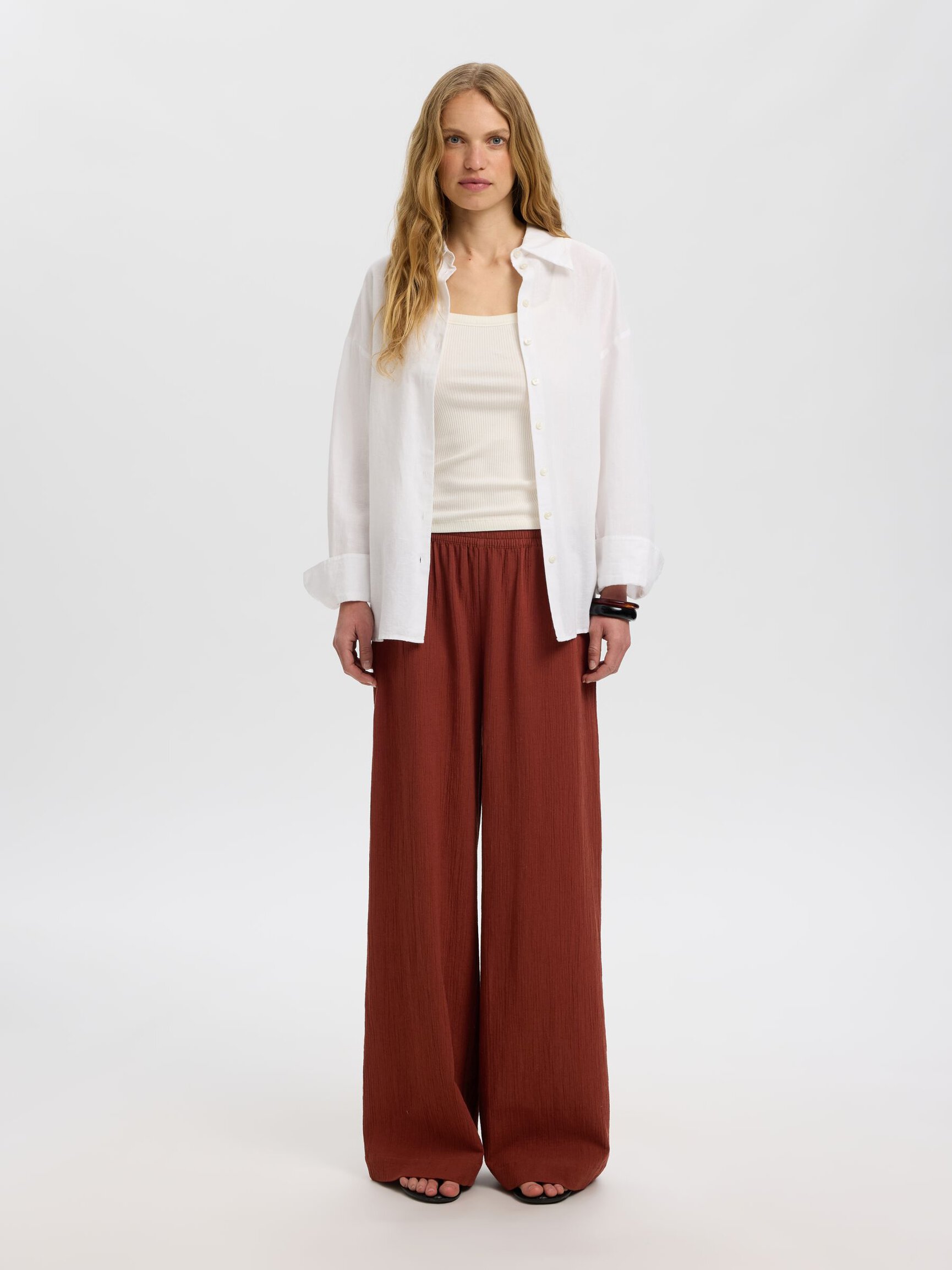 PANTALONI GAMBA AMPIA
