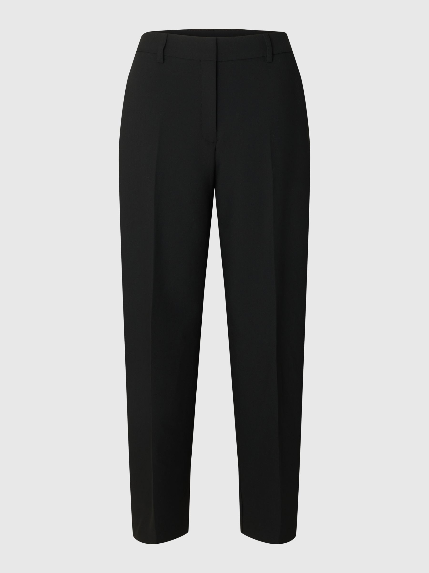 MID WAISTED BARREL FIT TROUSERS
