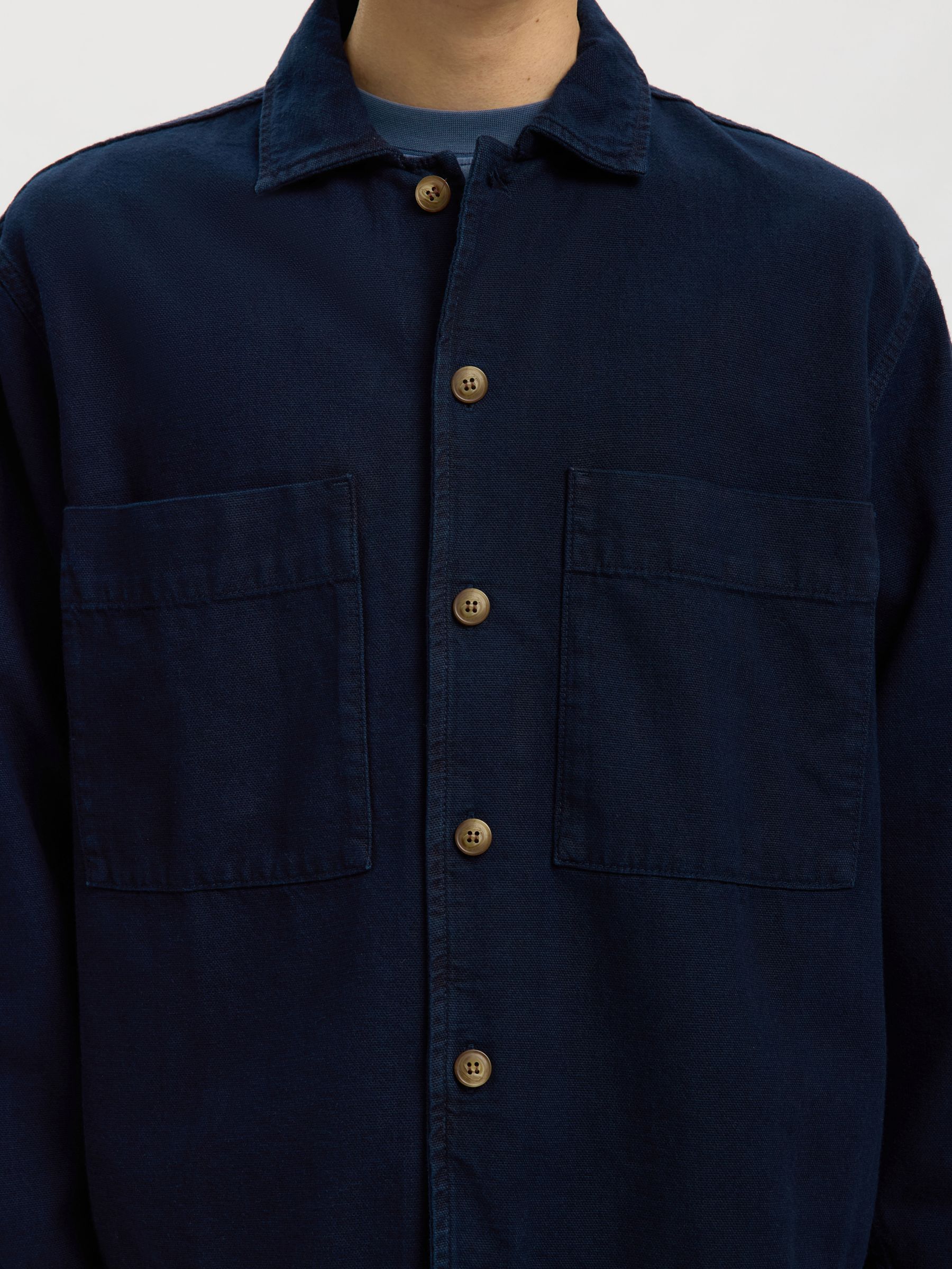 RELAXED FIT DENIM OVERSHIRT