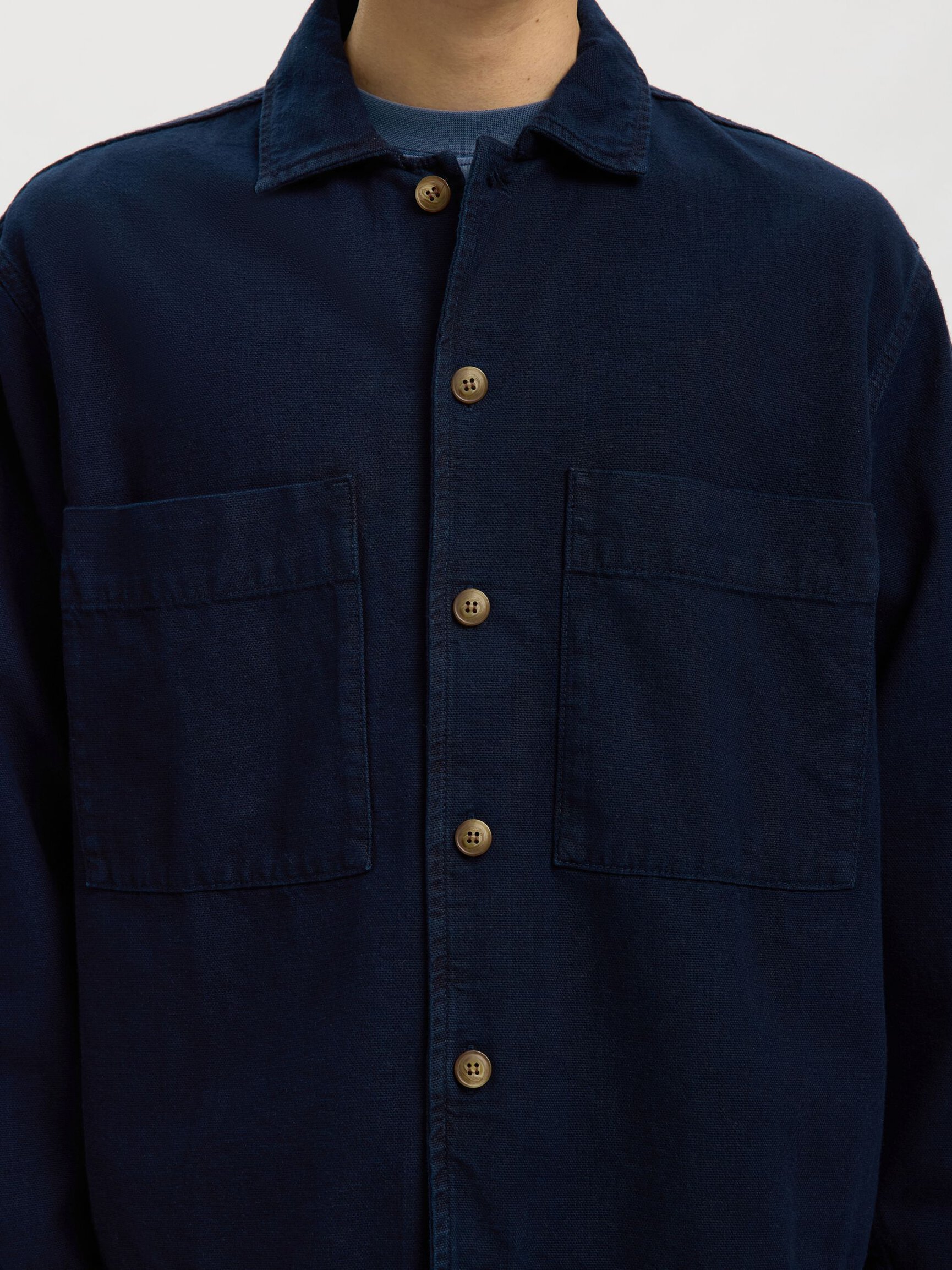 RELAXED FIT DENIM OVERSHIRT