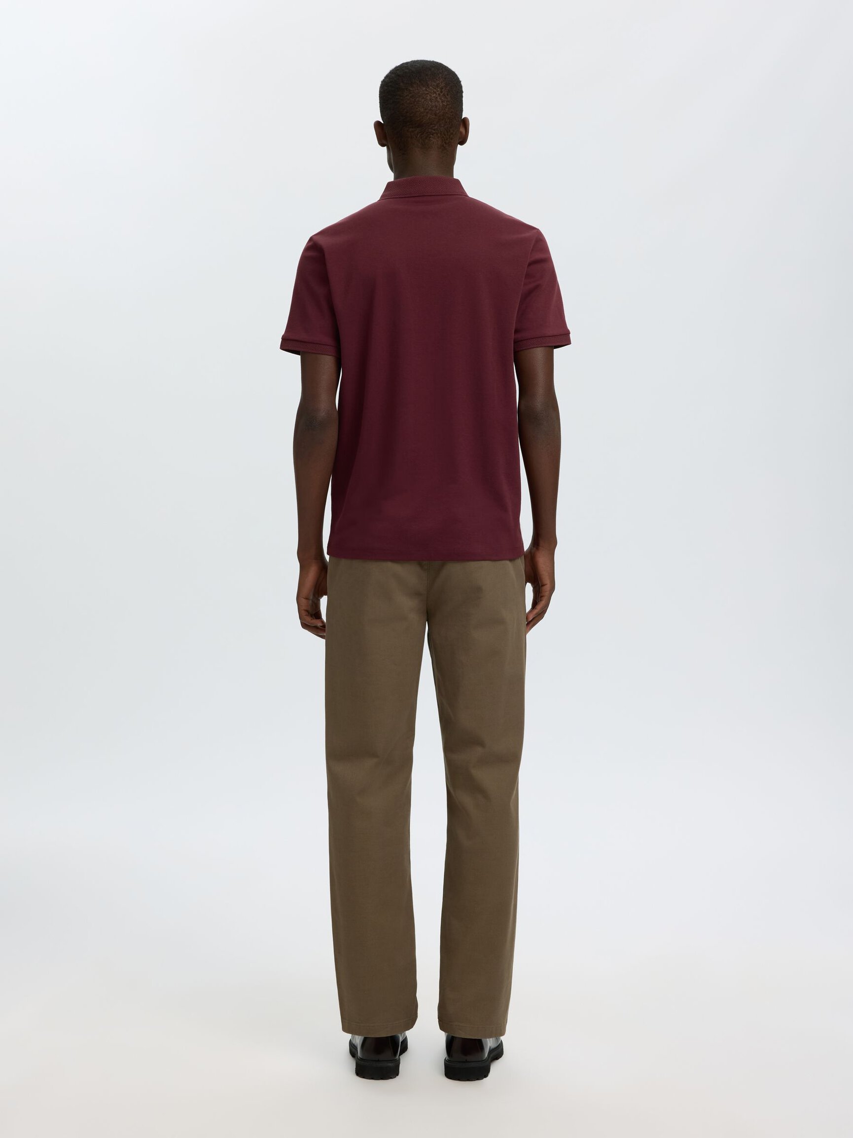 ZIPPER KNITTED POLO SHIRT