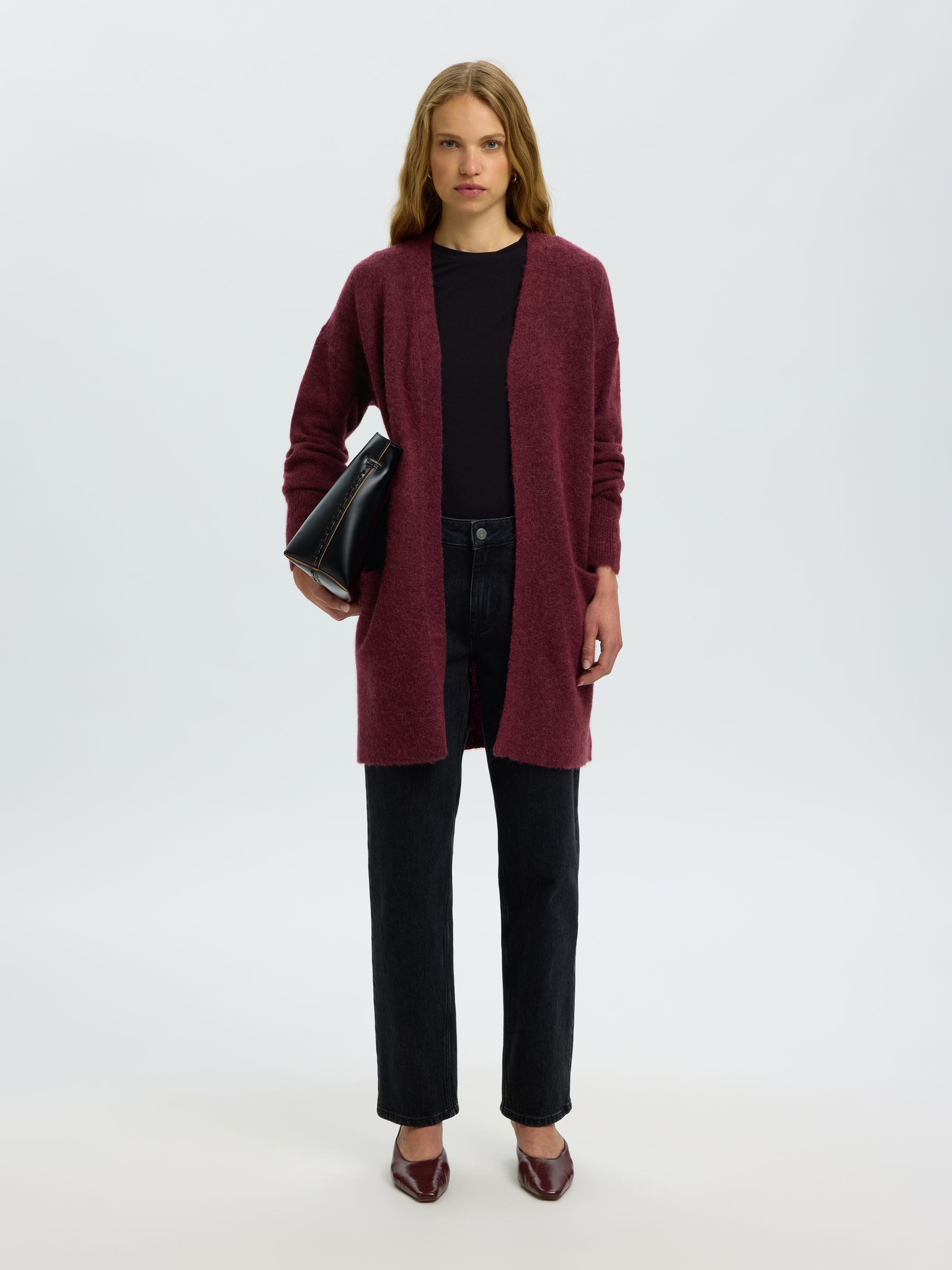 LANGE STRICKJACKE