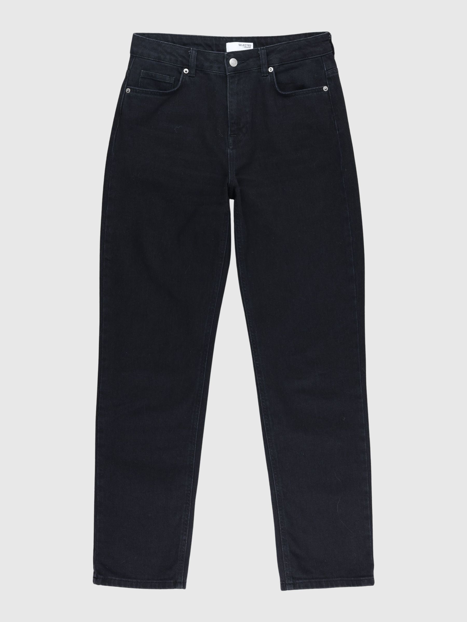 BLACK STRAIGHT FIT JEANS