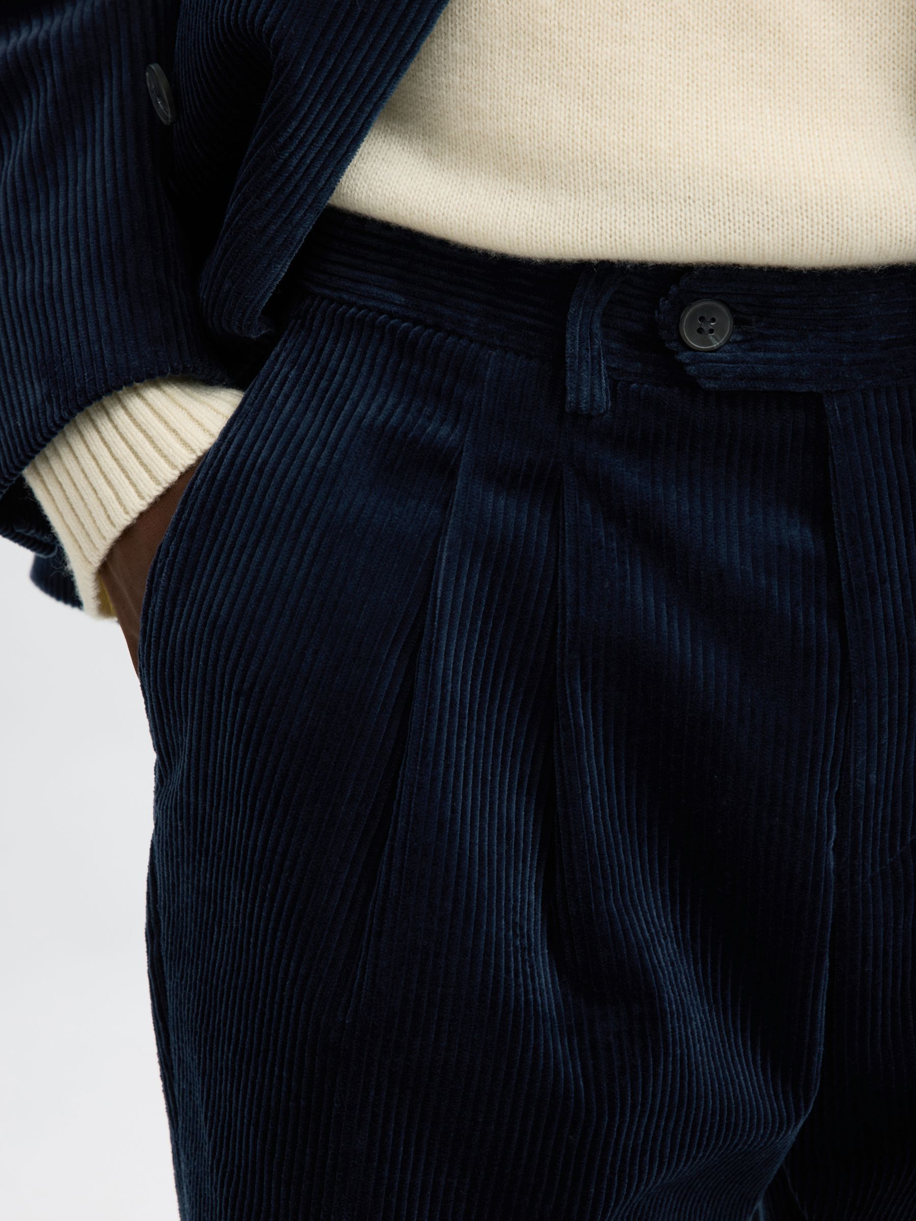 CORDUROY SUIT TROUSERS