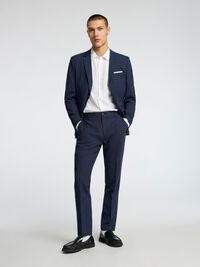 SLIM FIT PANTALON, Dark Navy, highres