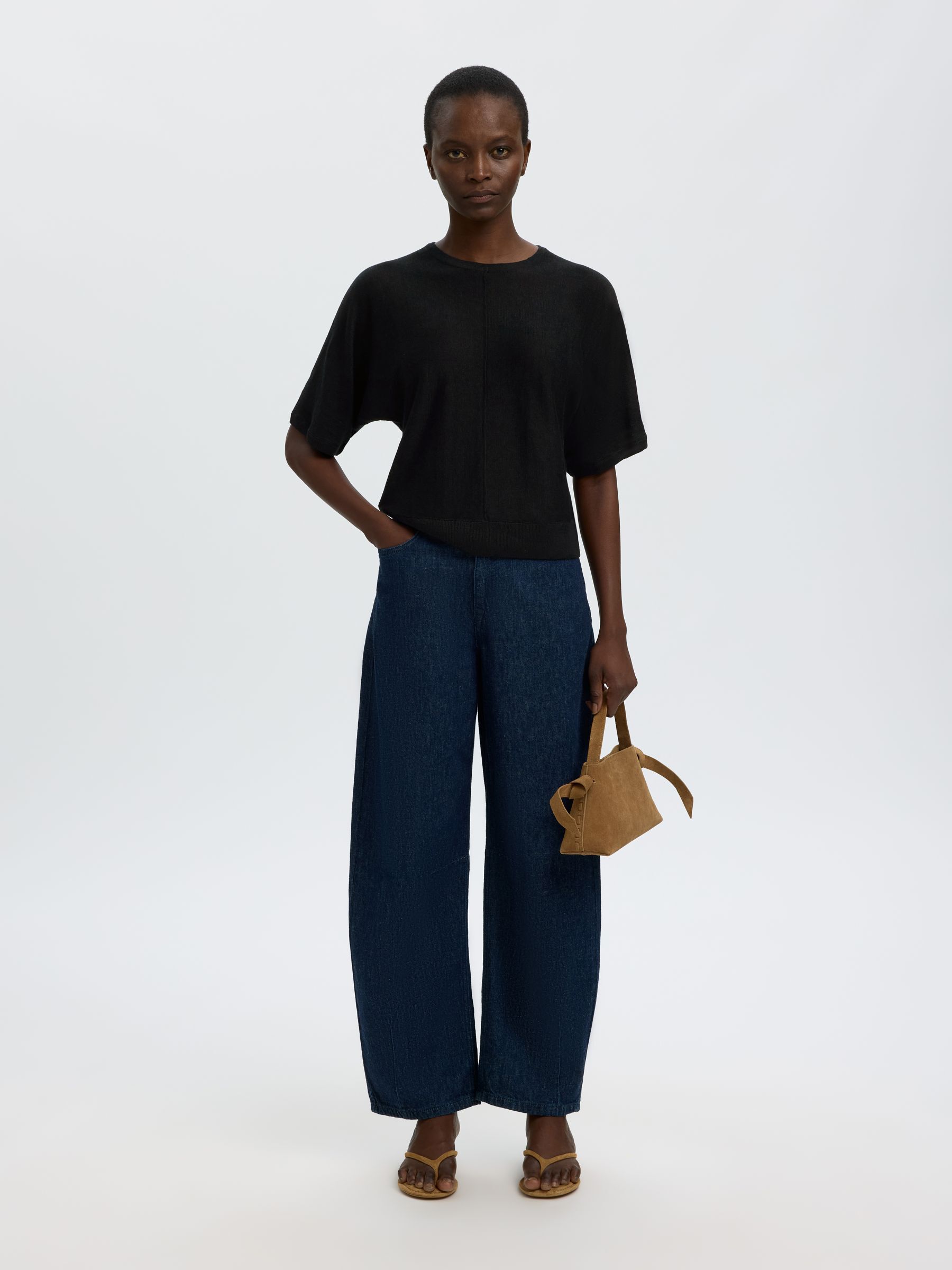 100% LINEN KNITTED TOP