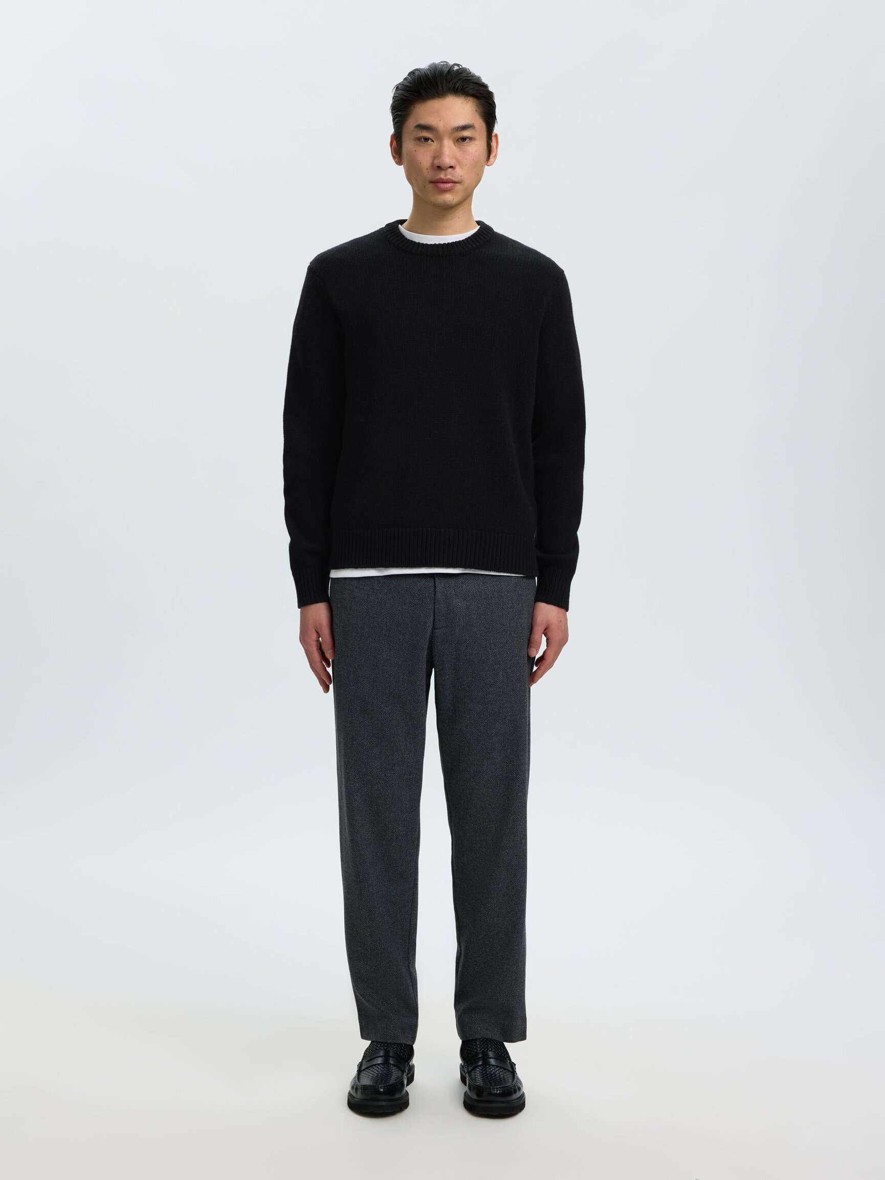 WOOL BLEND RELAXED FIT JUMPER