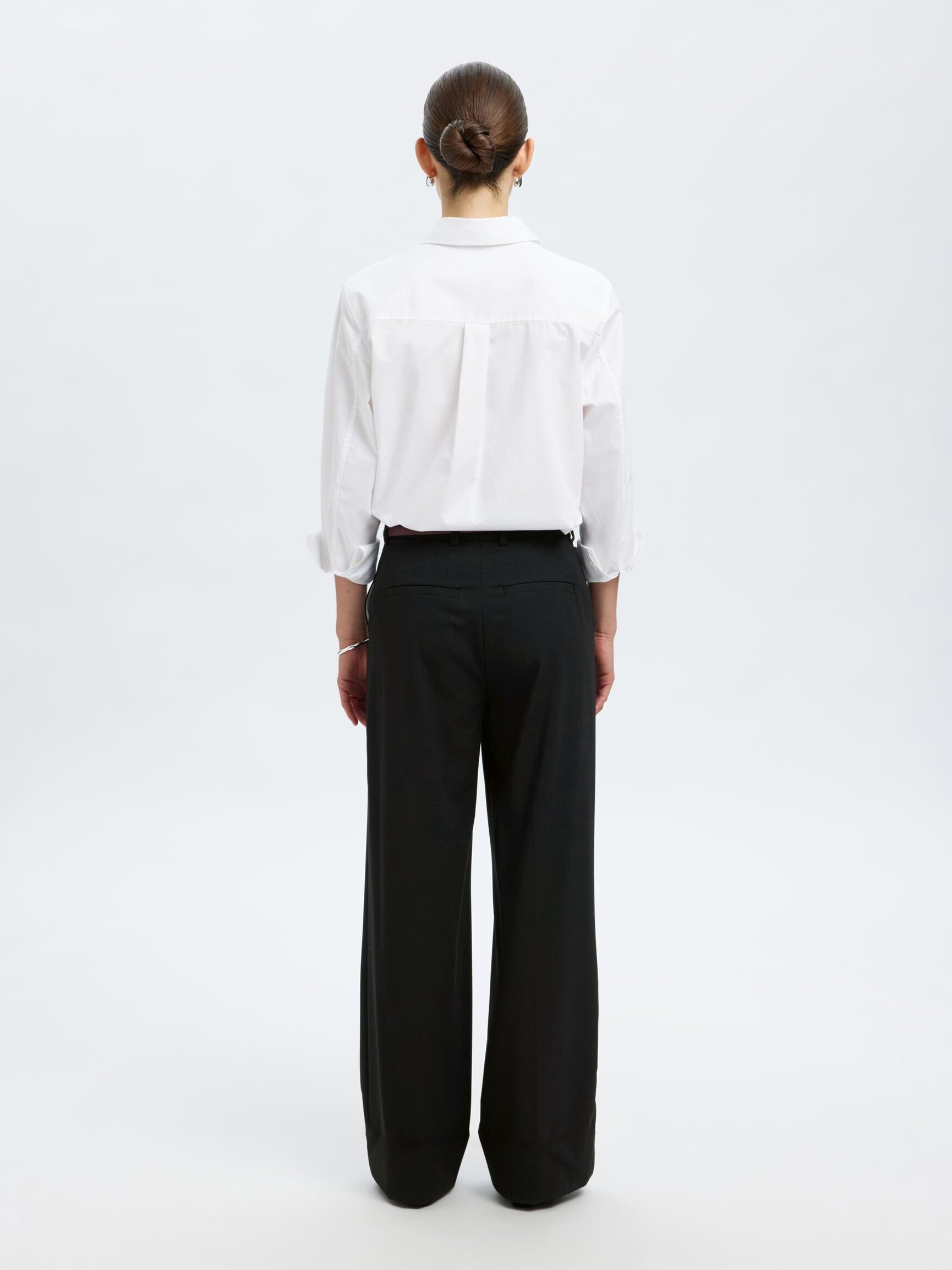 WIDE FIT SUIT TROUSERS