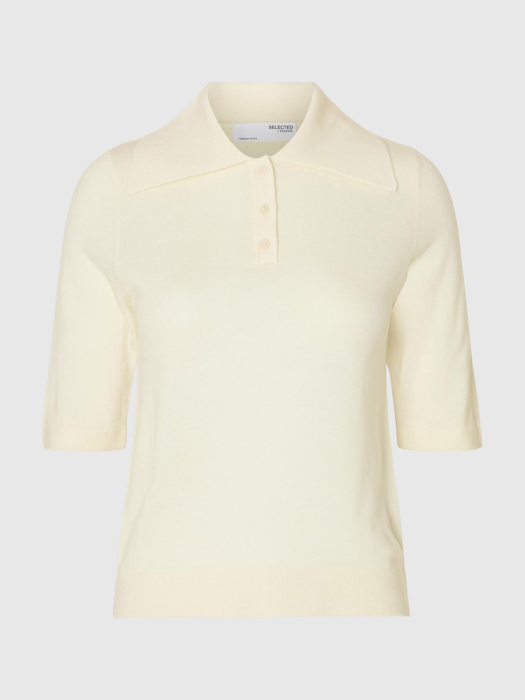 100% MERINO WOOL KNITTED POLO SHIRT