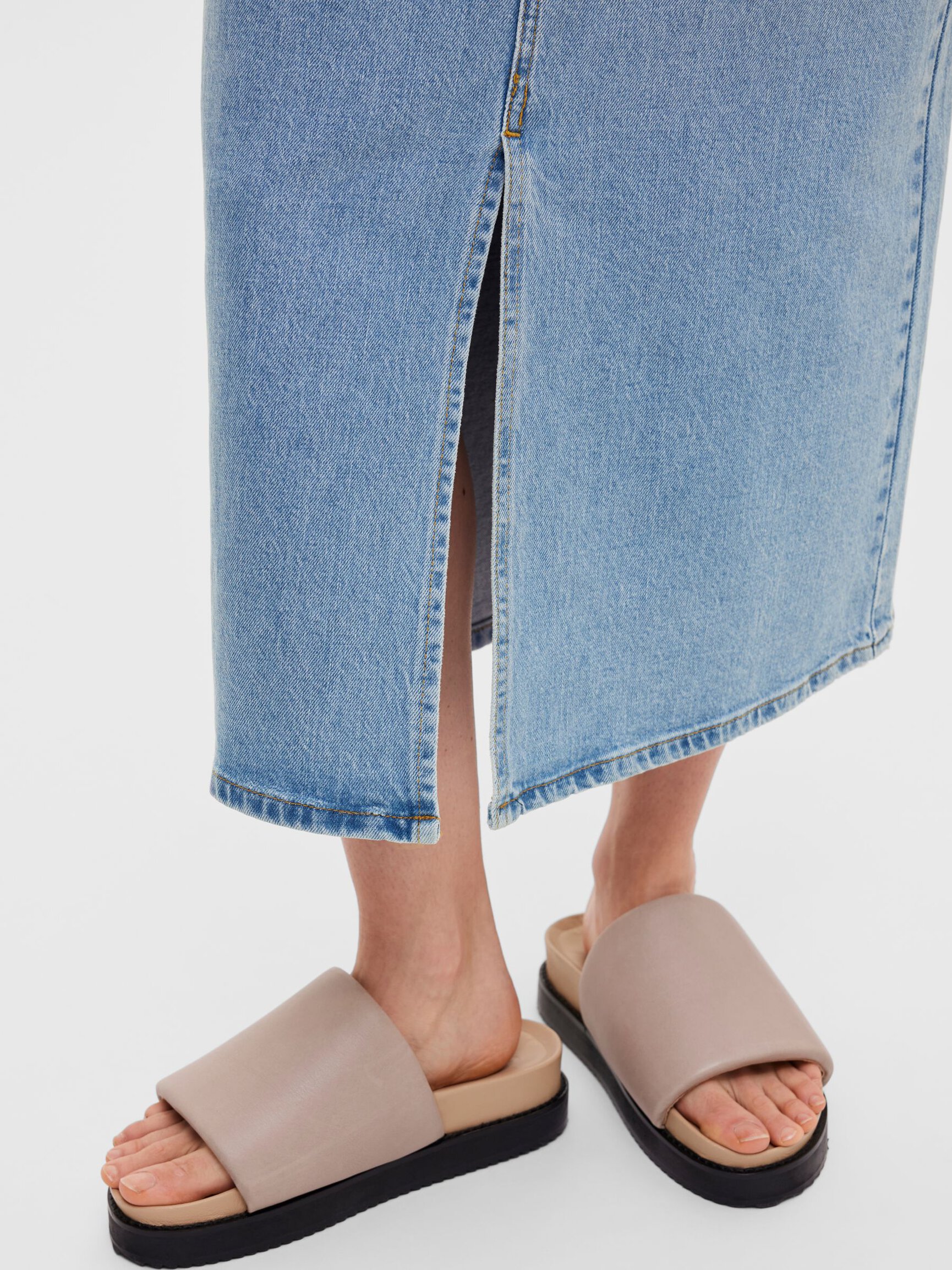 DENIM MIDI SKIRT