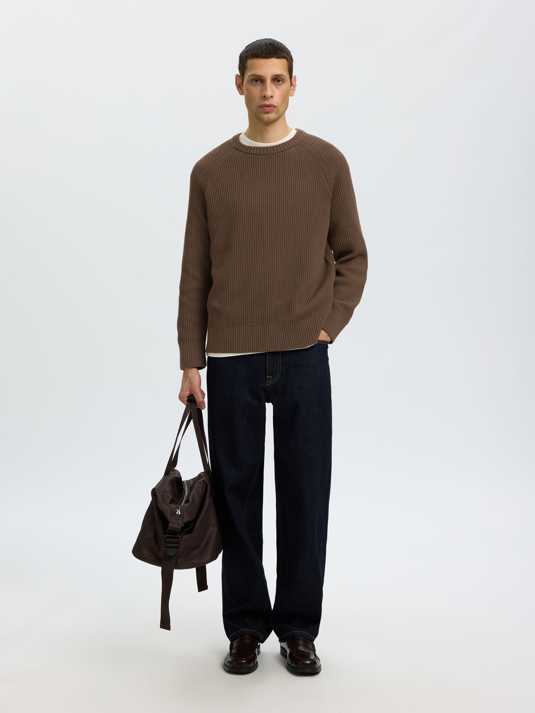 COTTON KNITTED PULLOVER