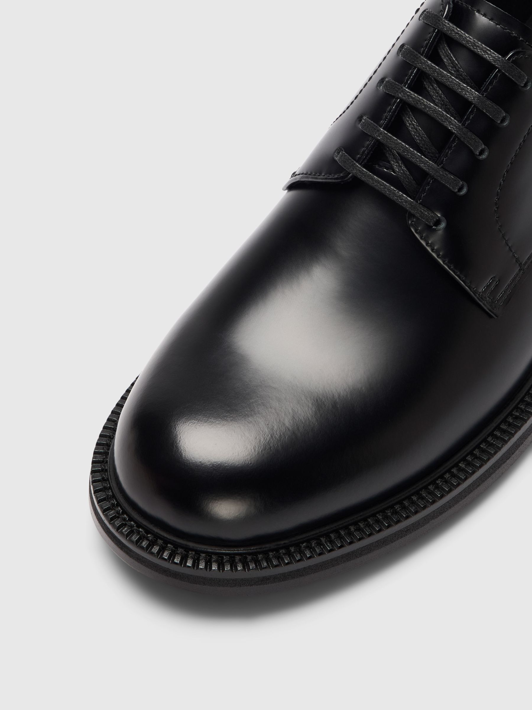 LEATHER DERBY SHOES