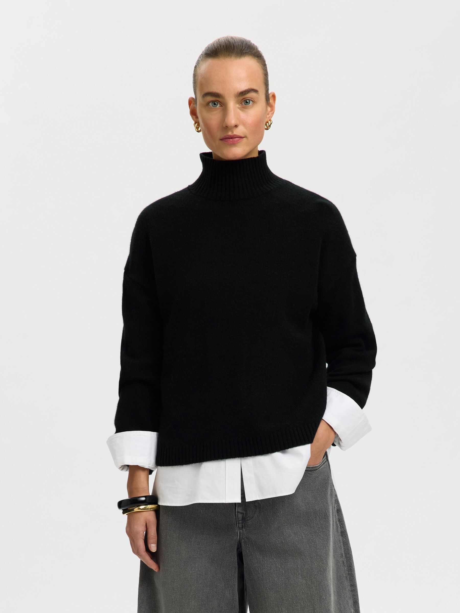 CASHMERE BLEND PULLOVER