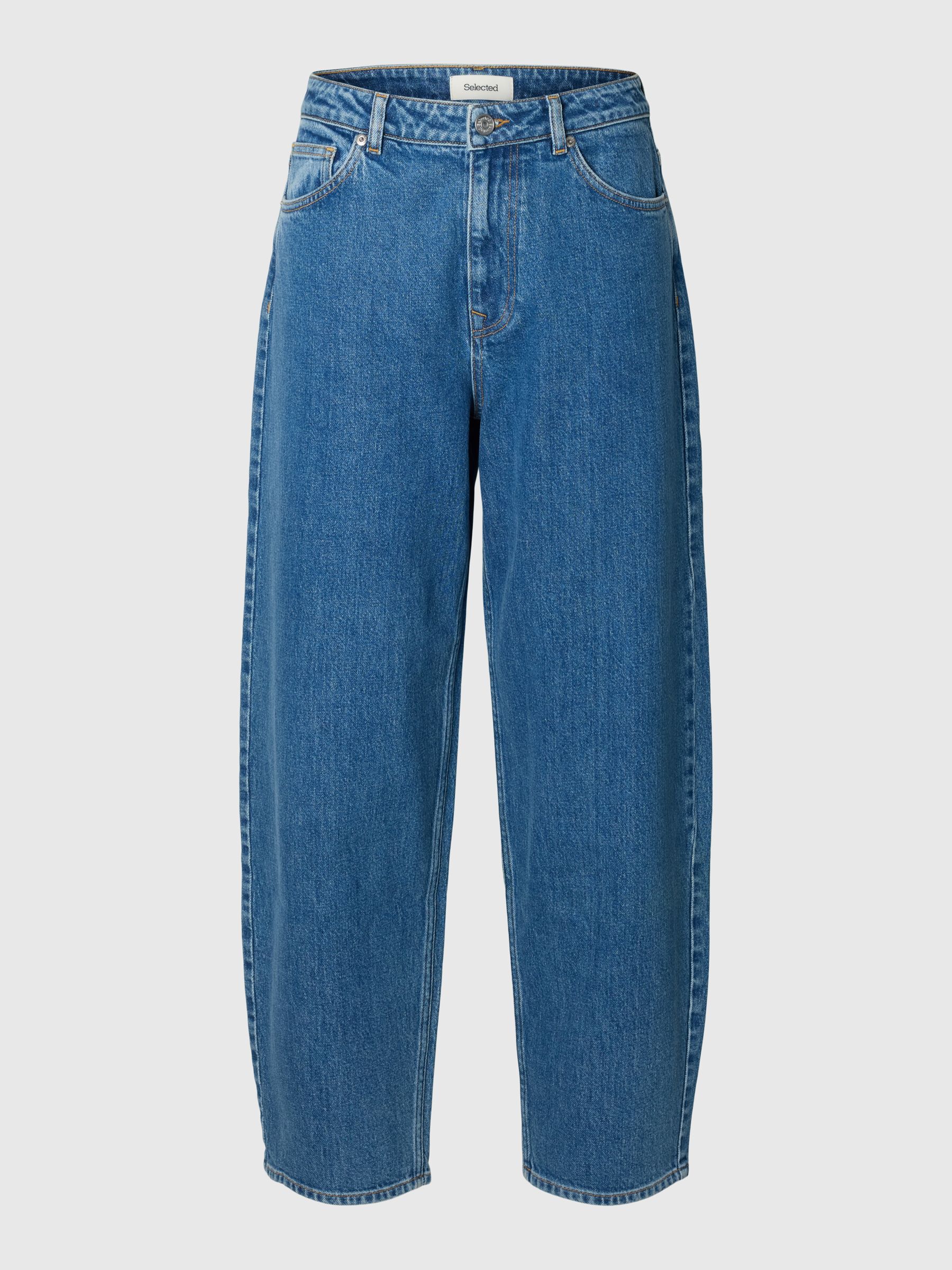 HIGH WAIST BARREL FIT JEANS