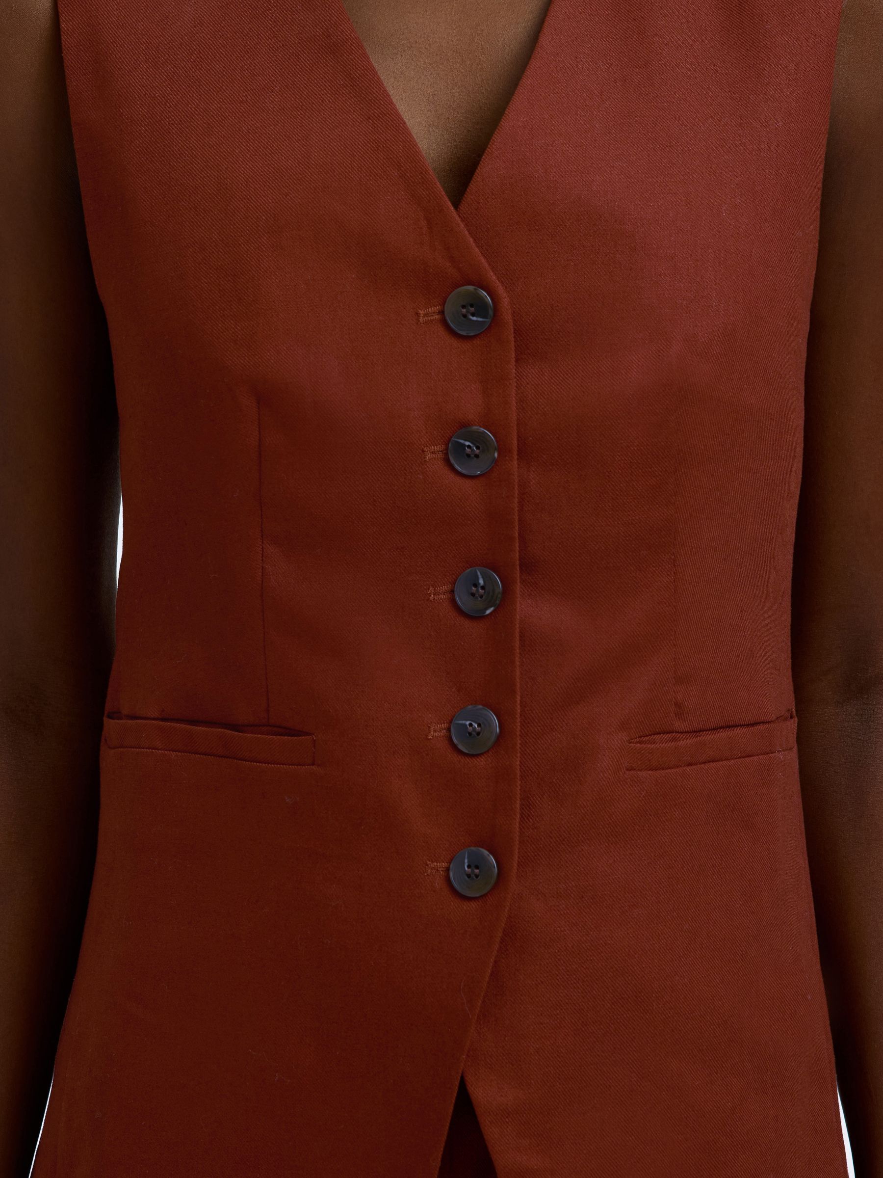 LINEN BLEND VEST