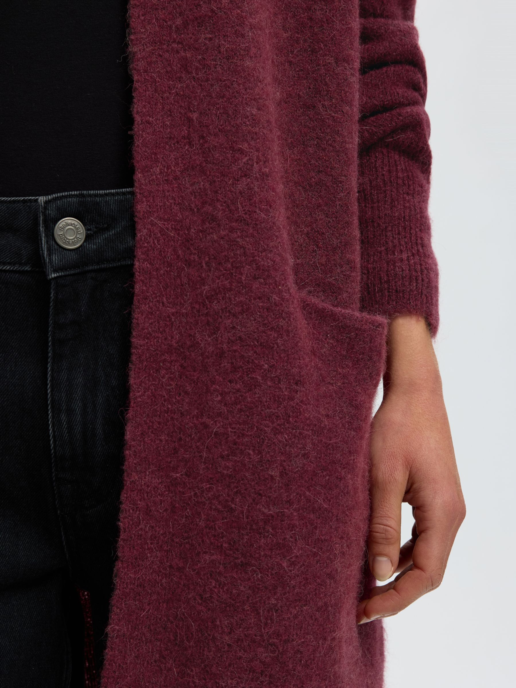 LANGE STRICKJACKE