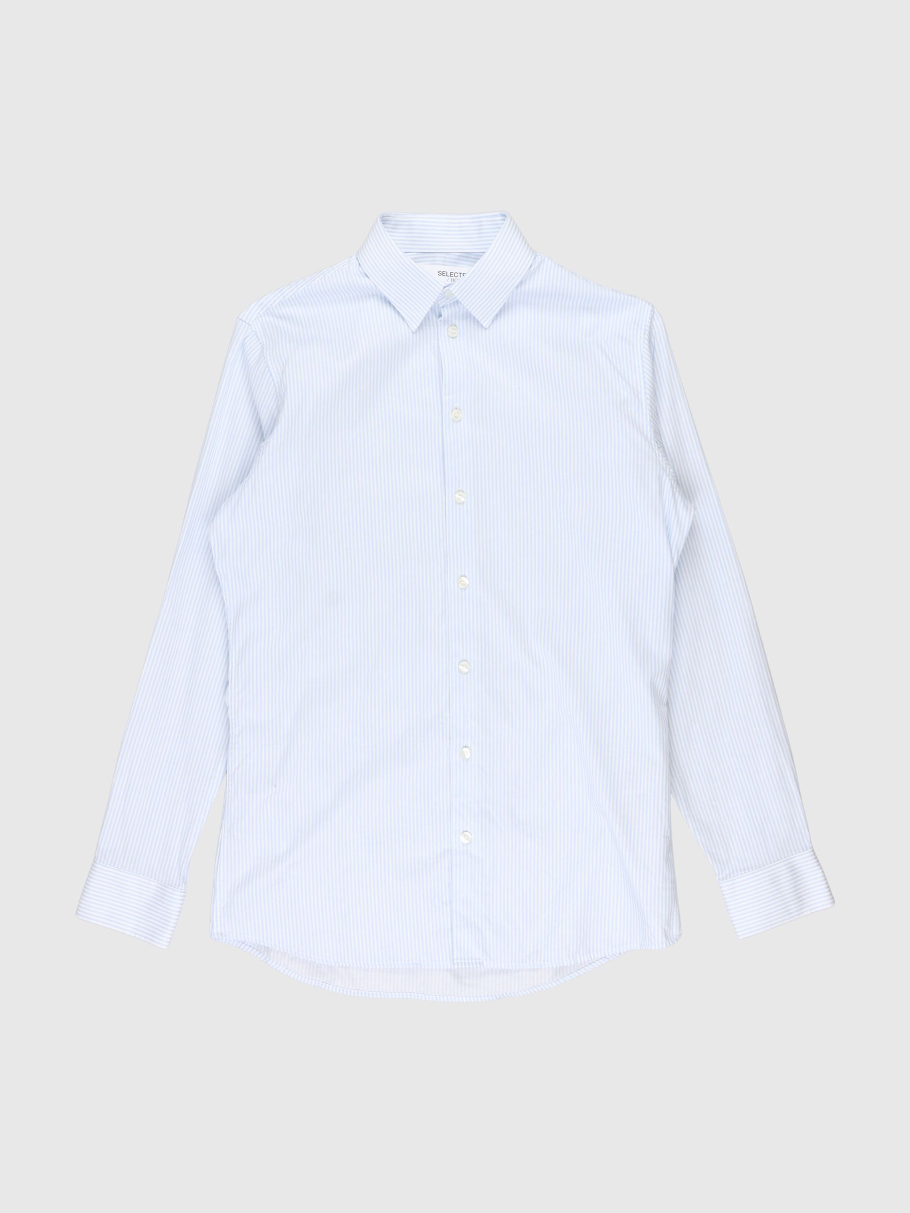 LONG SLEEVED STRIPED SLIM FIT FORMAL SHIRT