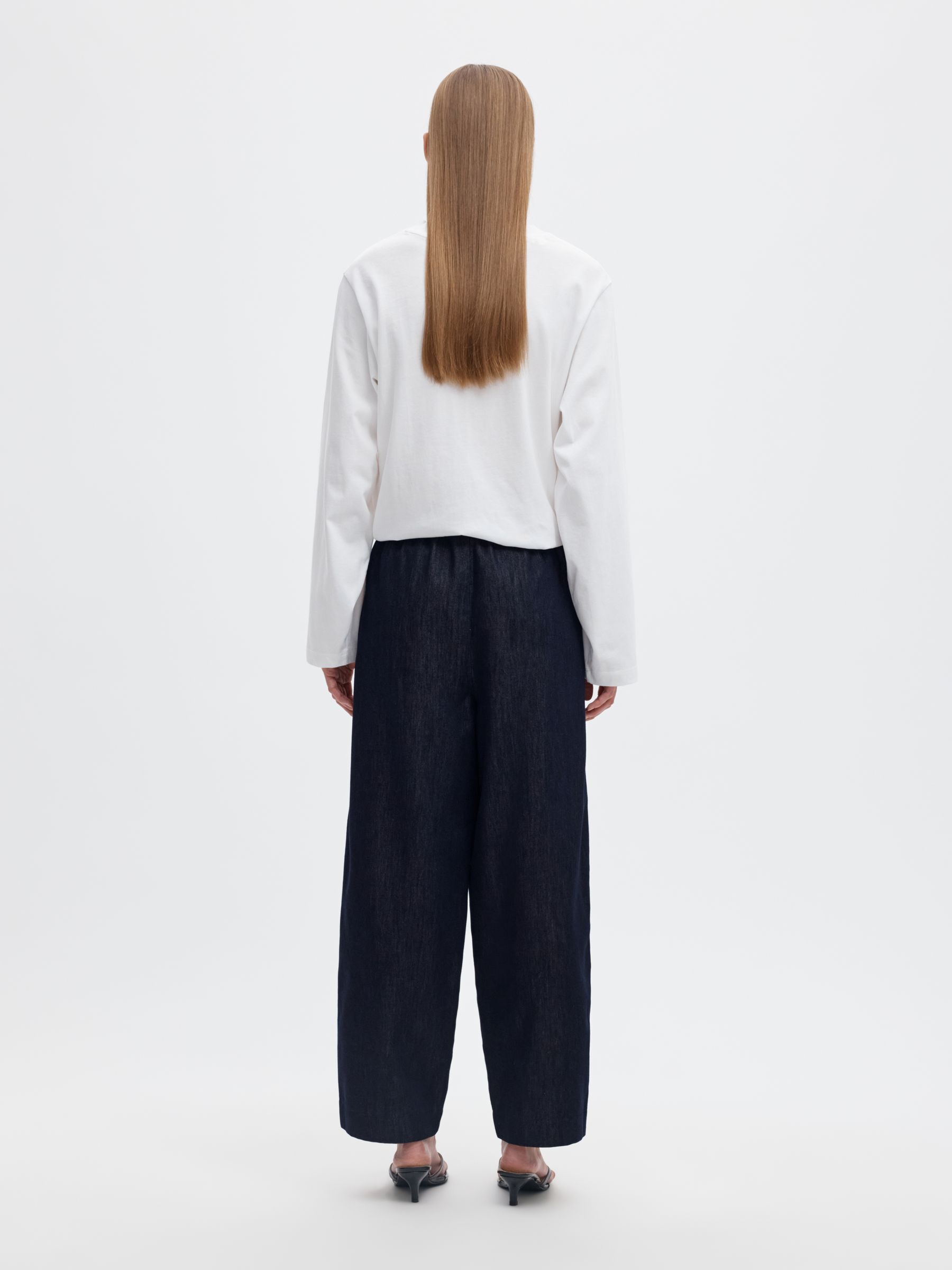 MID-WAIST BARREL FIT HOSEN