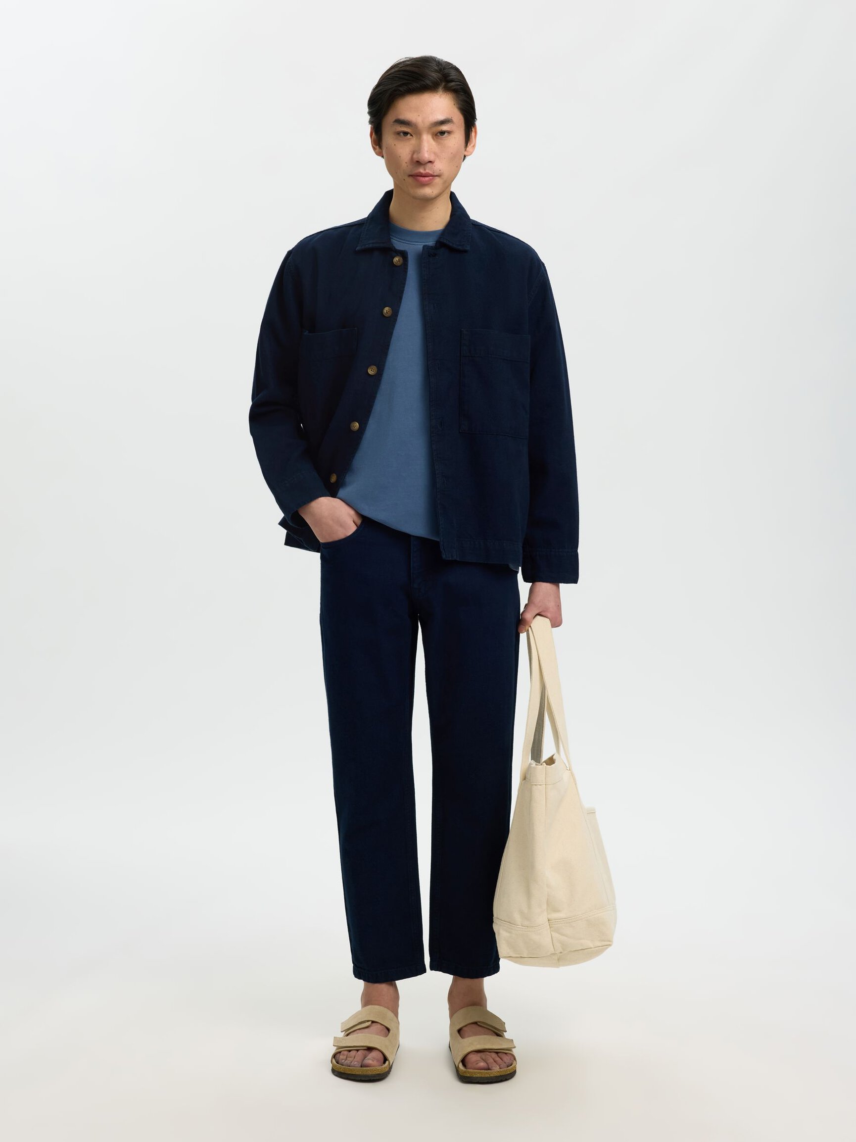 RELAXED FIT DENIM OVERSHIRT