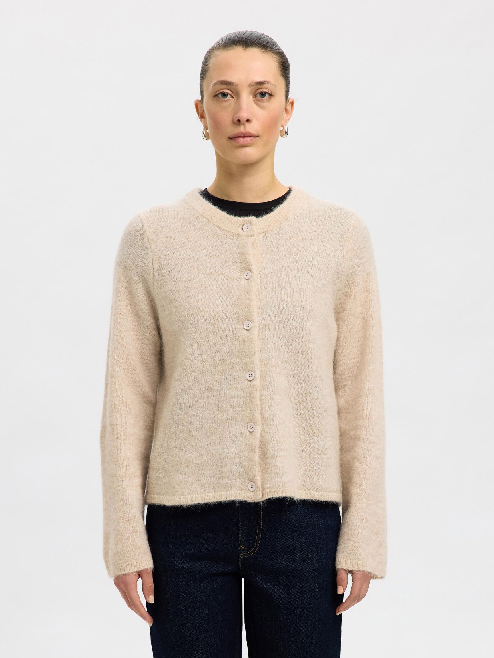 ULDBLANDING STRIKKET CARDIGAN