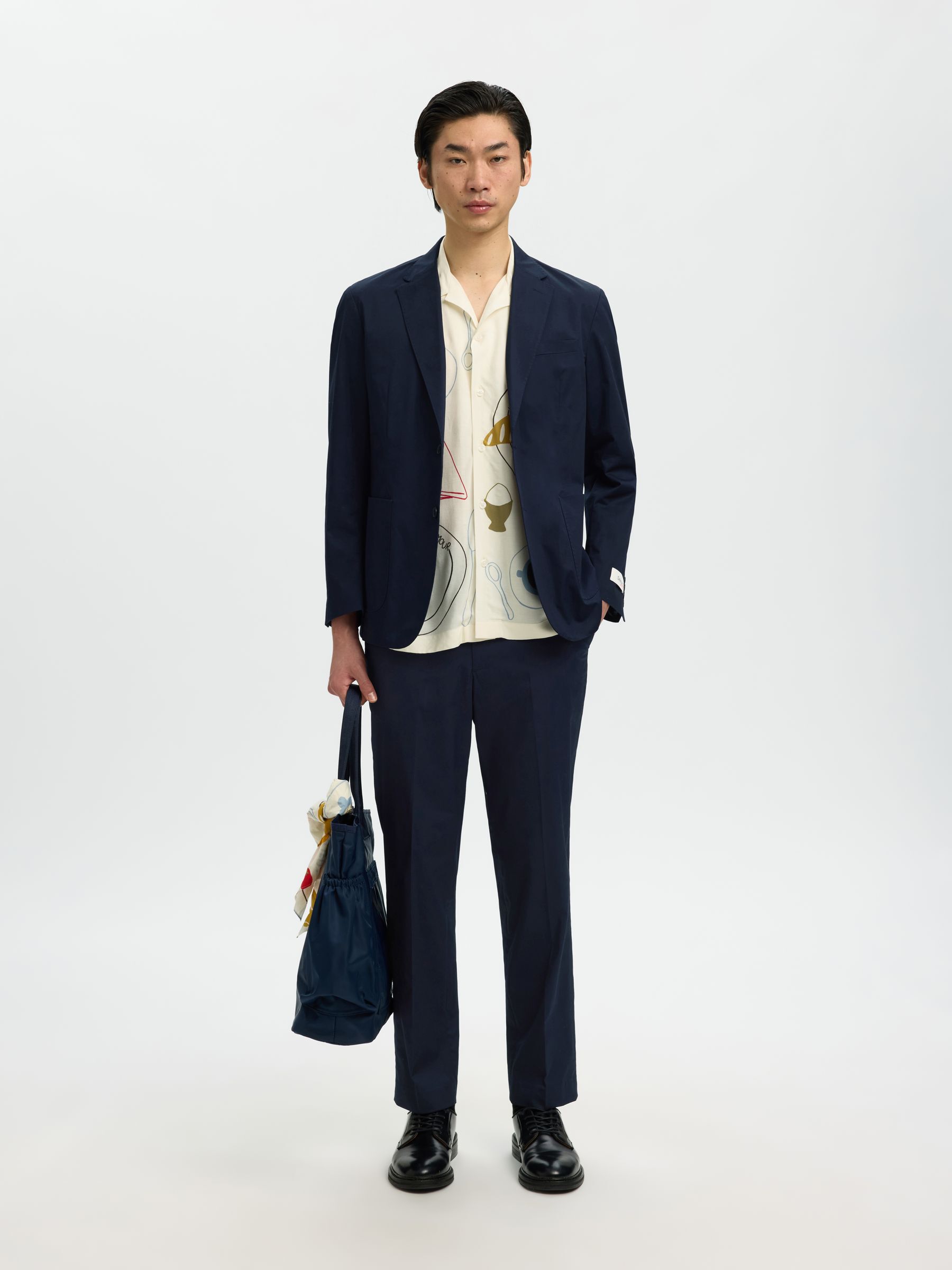 REGULAR FIT COTTON TROUSERS