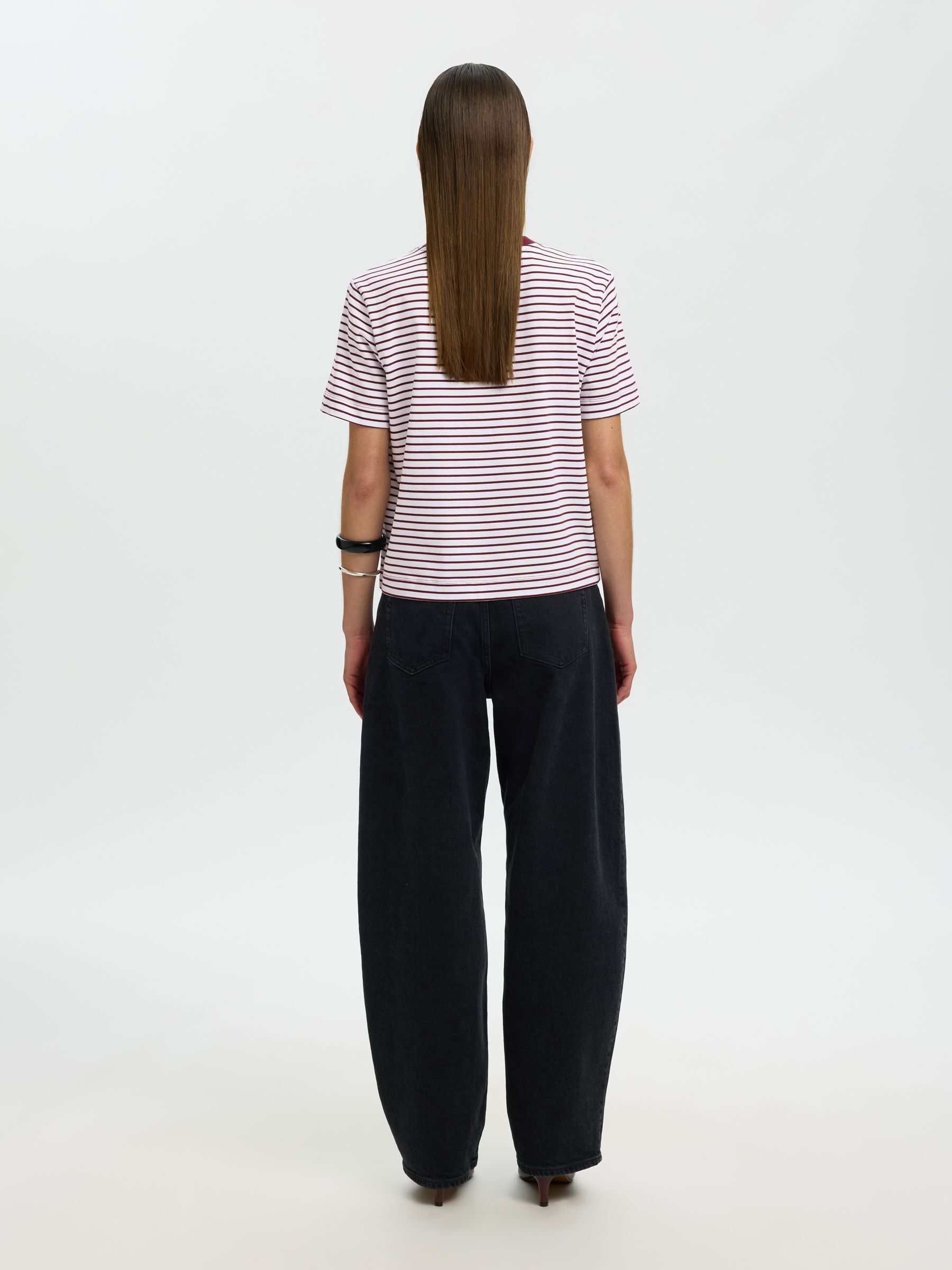STRIPED BOXY FIT T-SHIRT