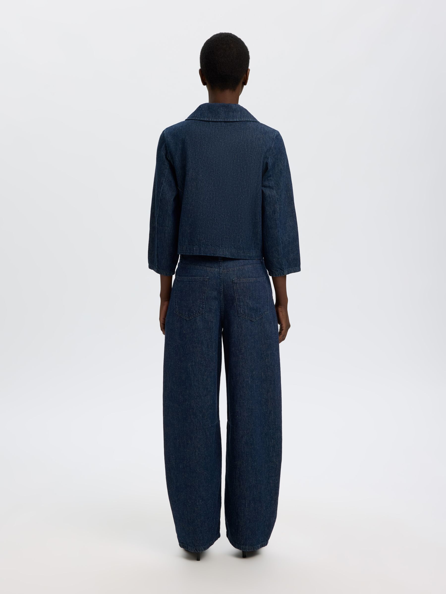 3/4 SLEEVED  DENIM JACKET