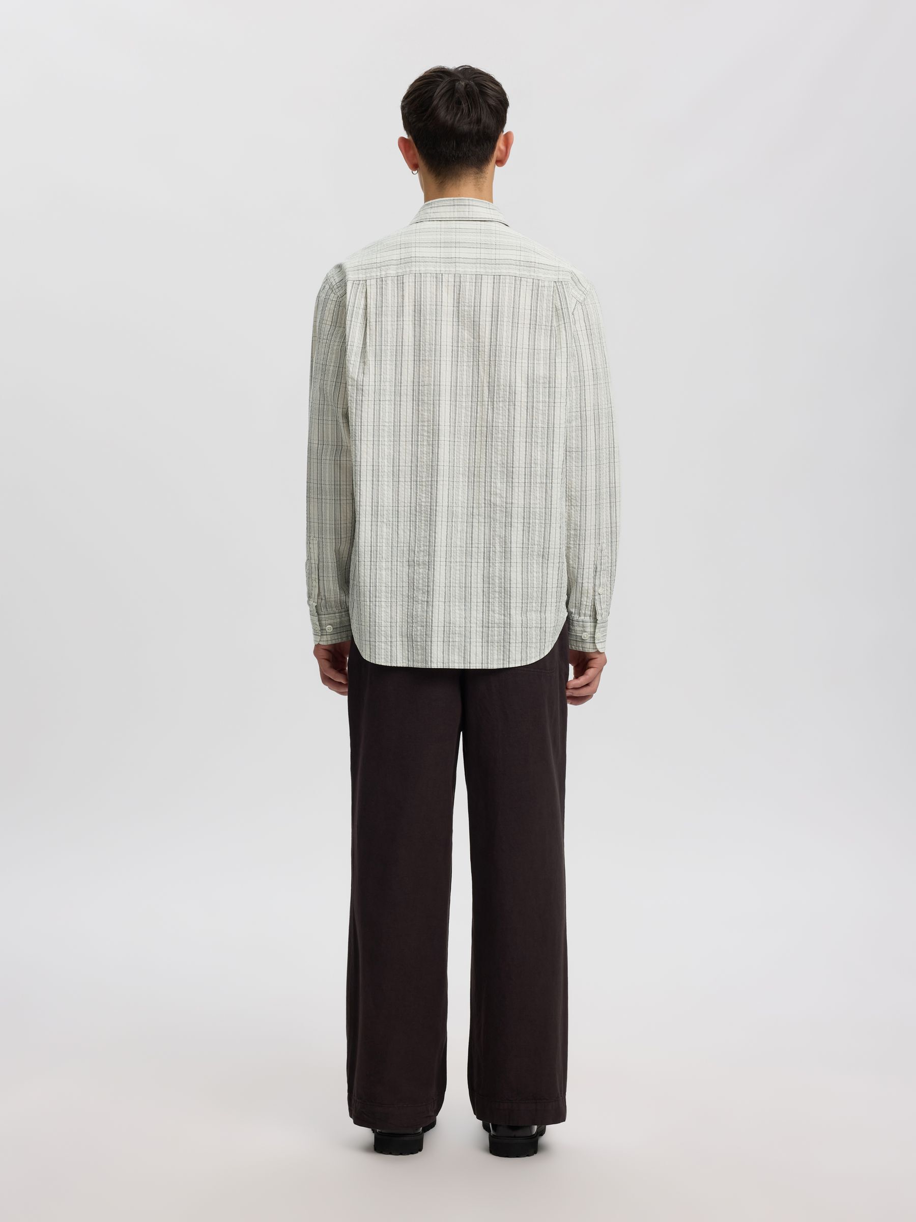 SEERSUCKER LONG SLEEVED SHIRT