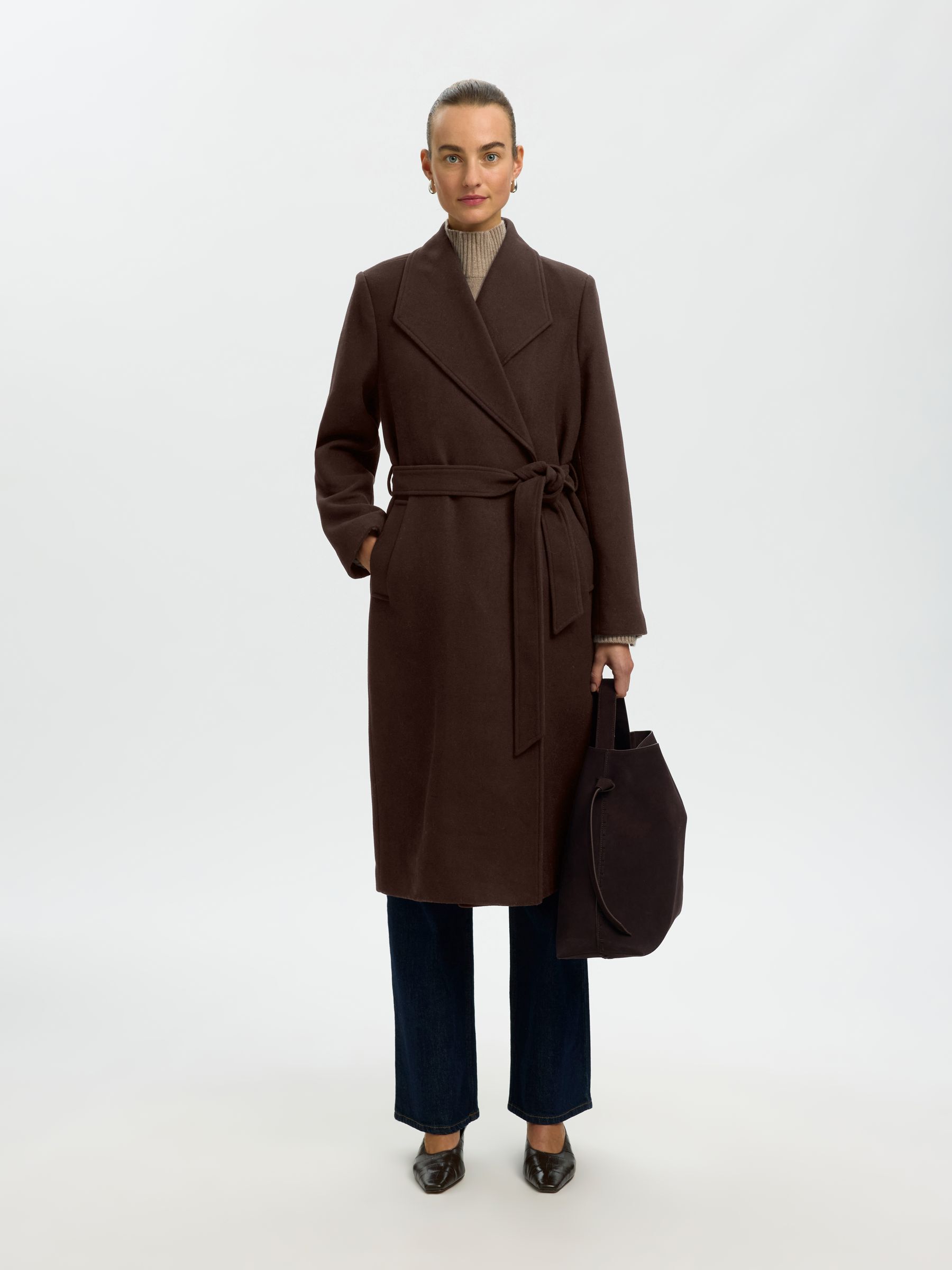 WOOL BLEND LONG COAT