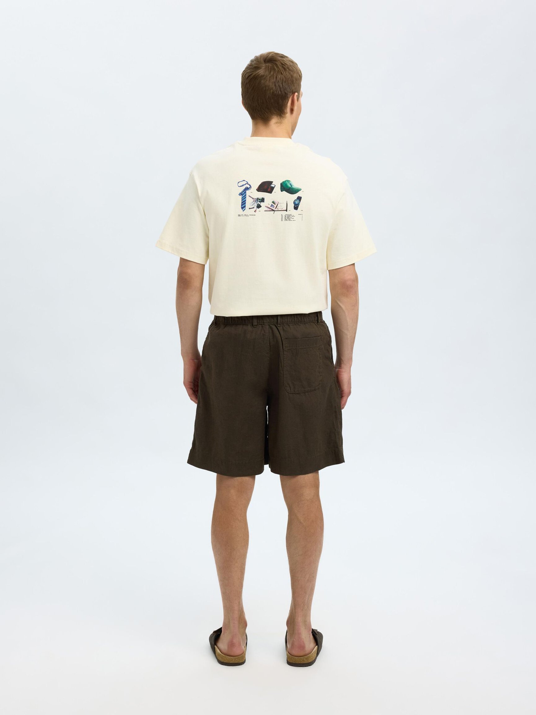 PANTALONCINI IN MISTO LINO