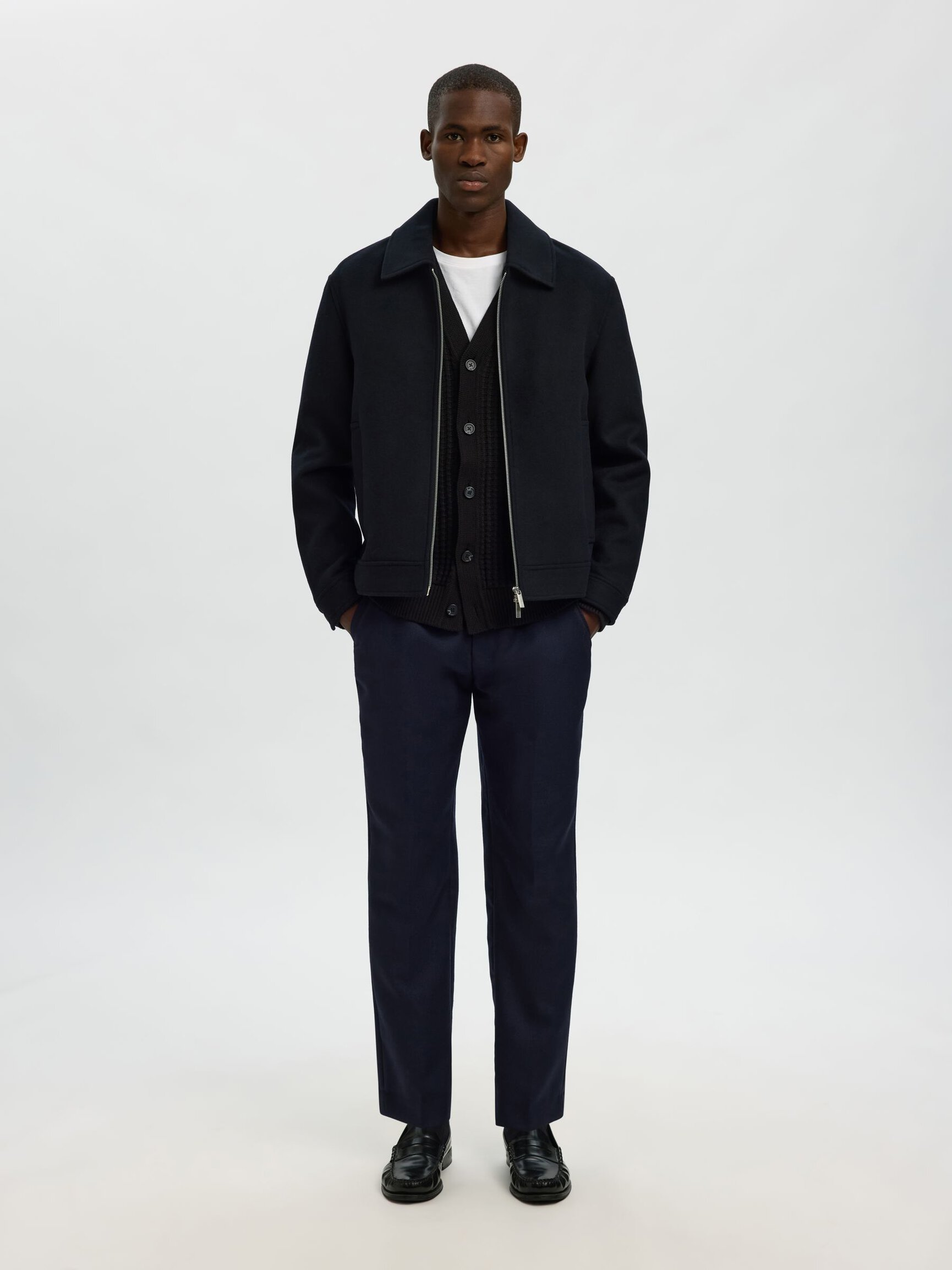 ALGODÓN 100 % CHAQUETA DE PUNTO