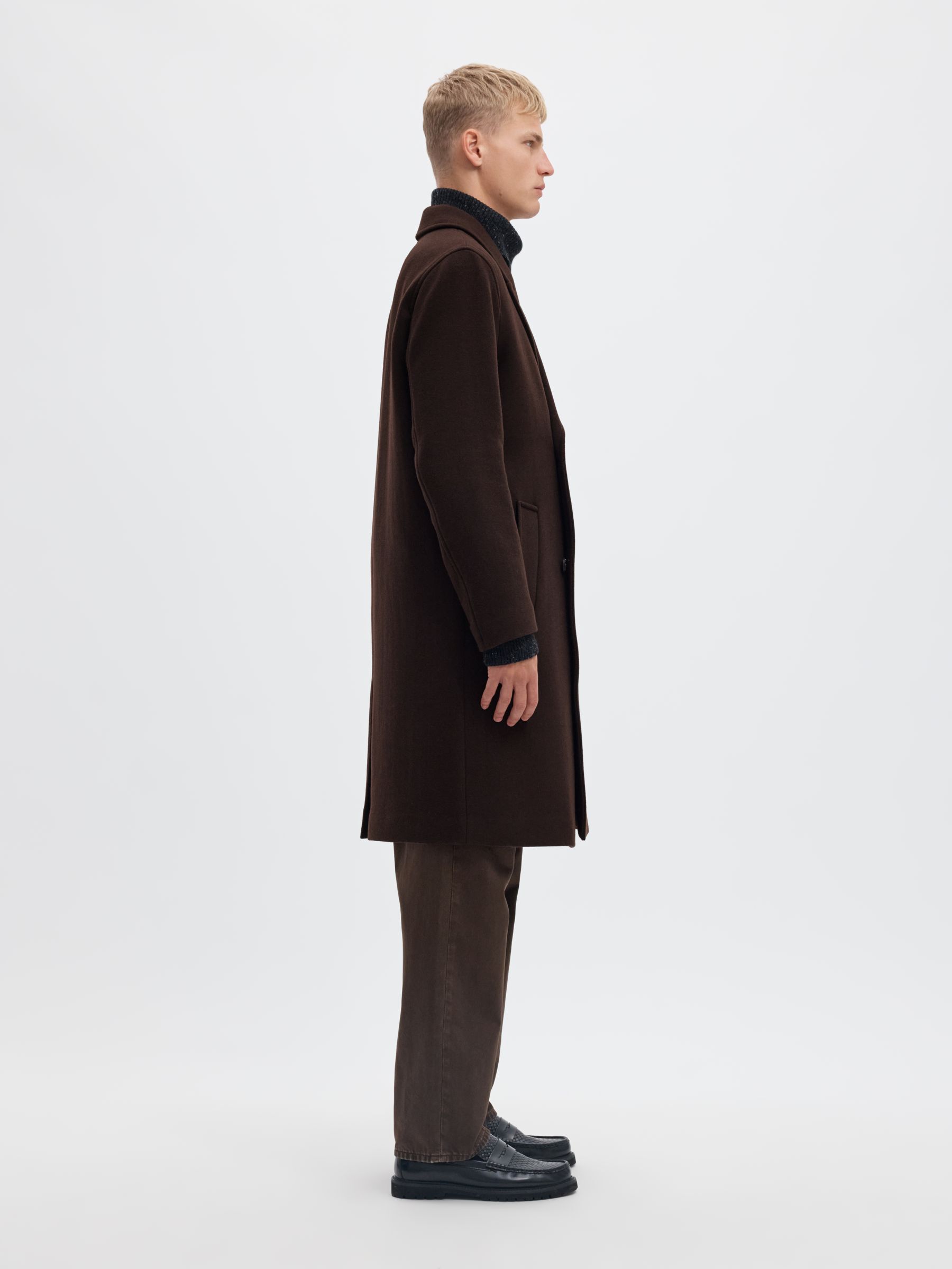 WOOL BLEND LONG COAT